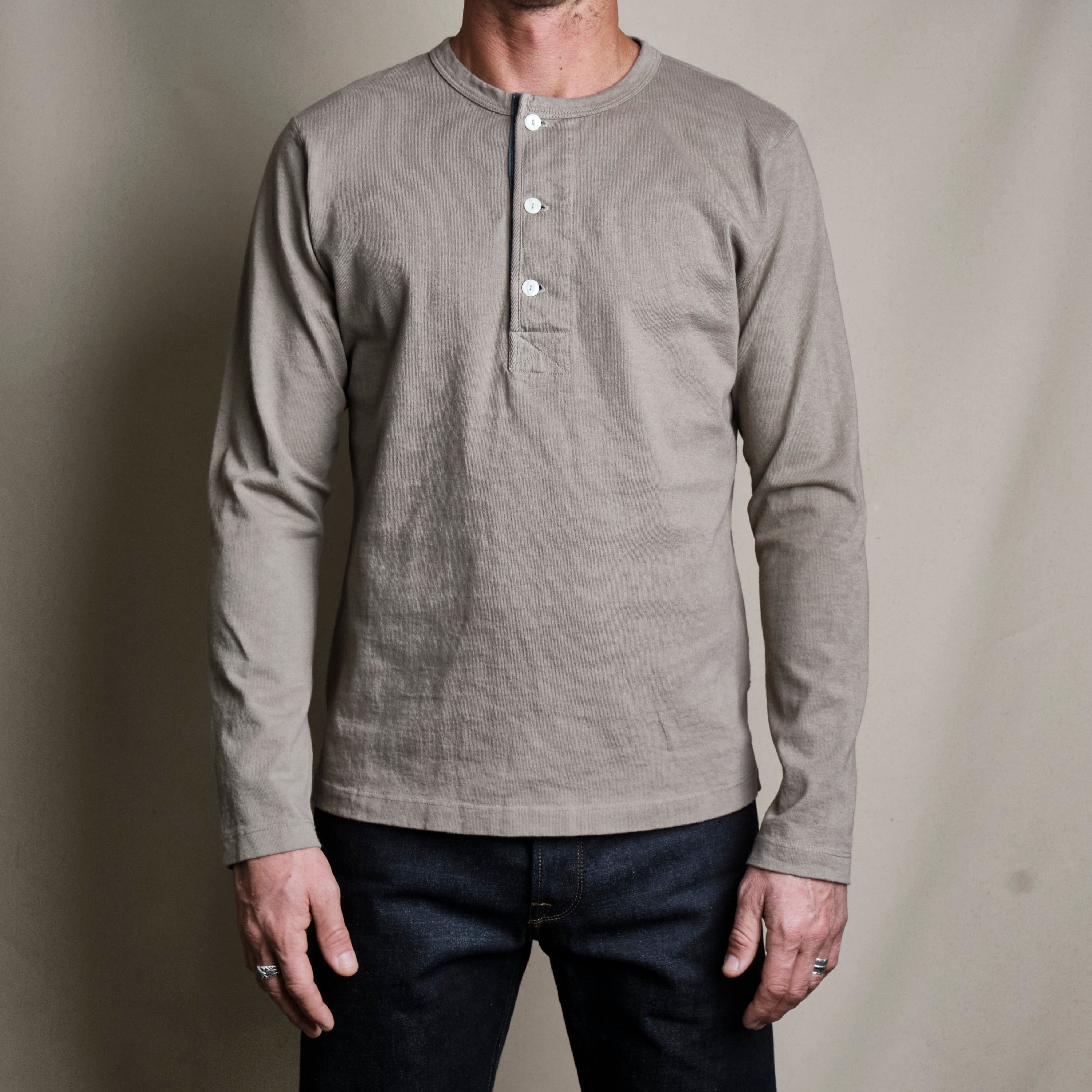 13 Ounce Henley L/S Fog