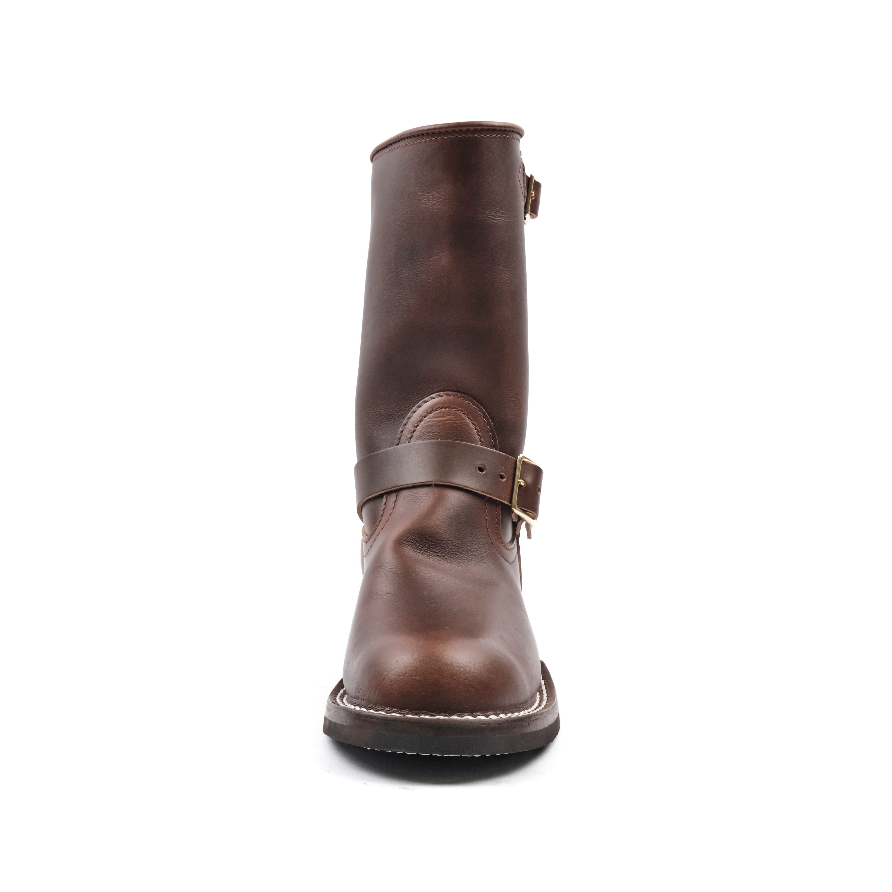 NICKS BOOTS - THE BRAKEMAN ENGINEER - HORWEEN SHACKLETON COGNAC