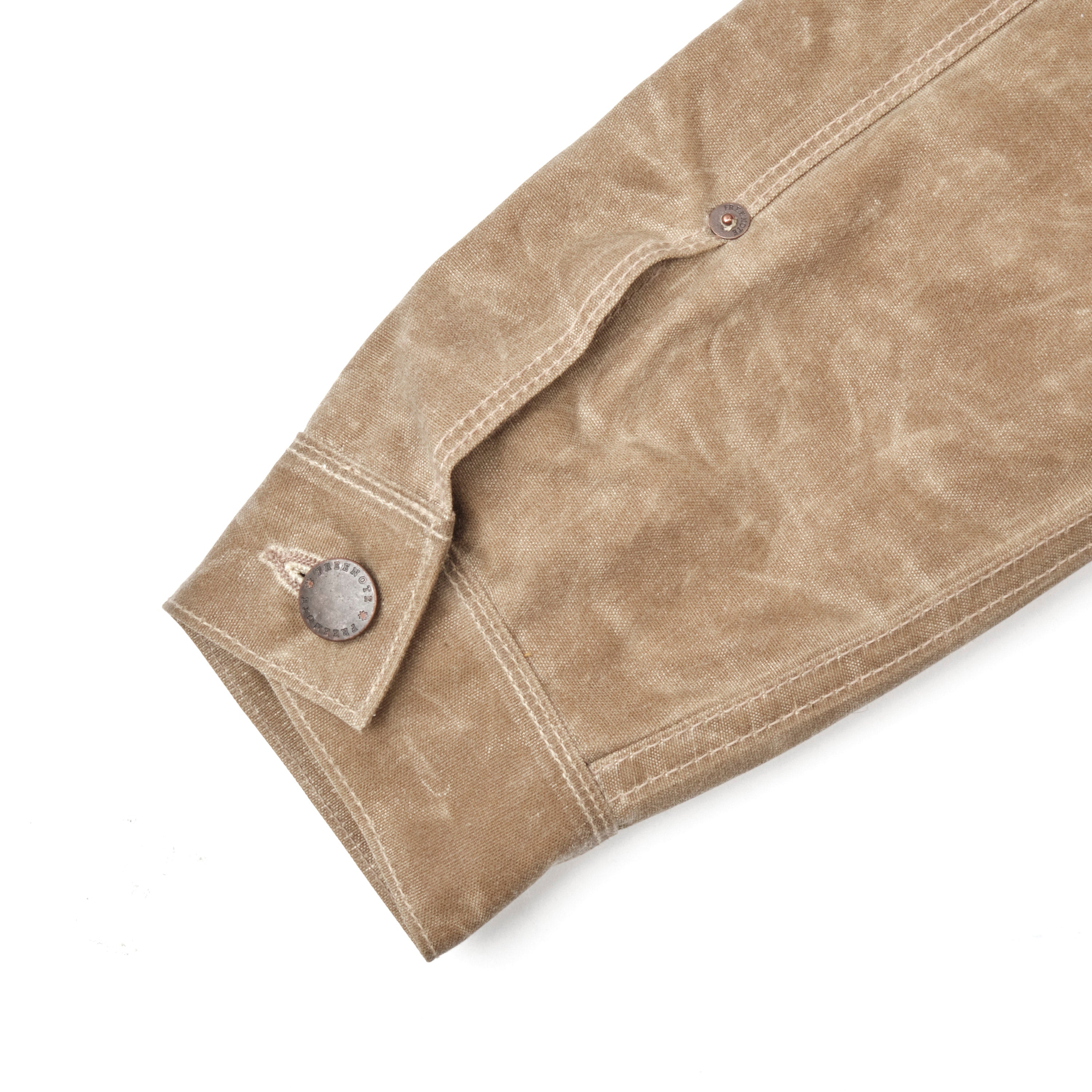 Riders Jacket Waxed Canvas Tobacco Brown Interior