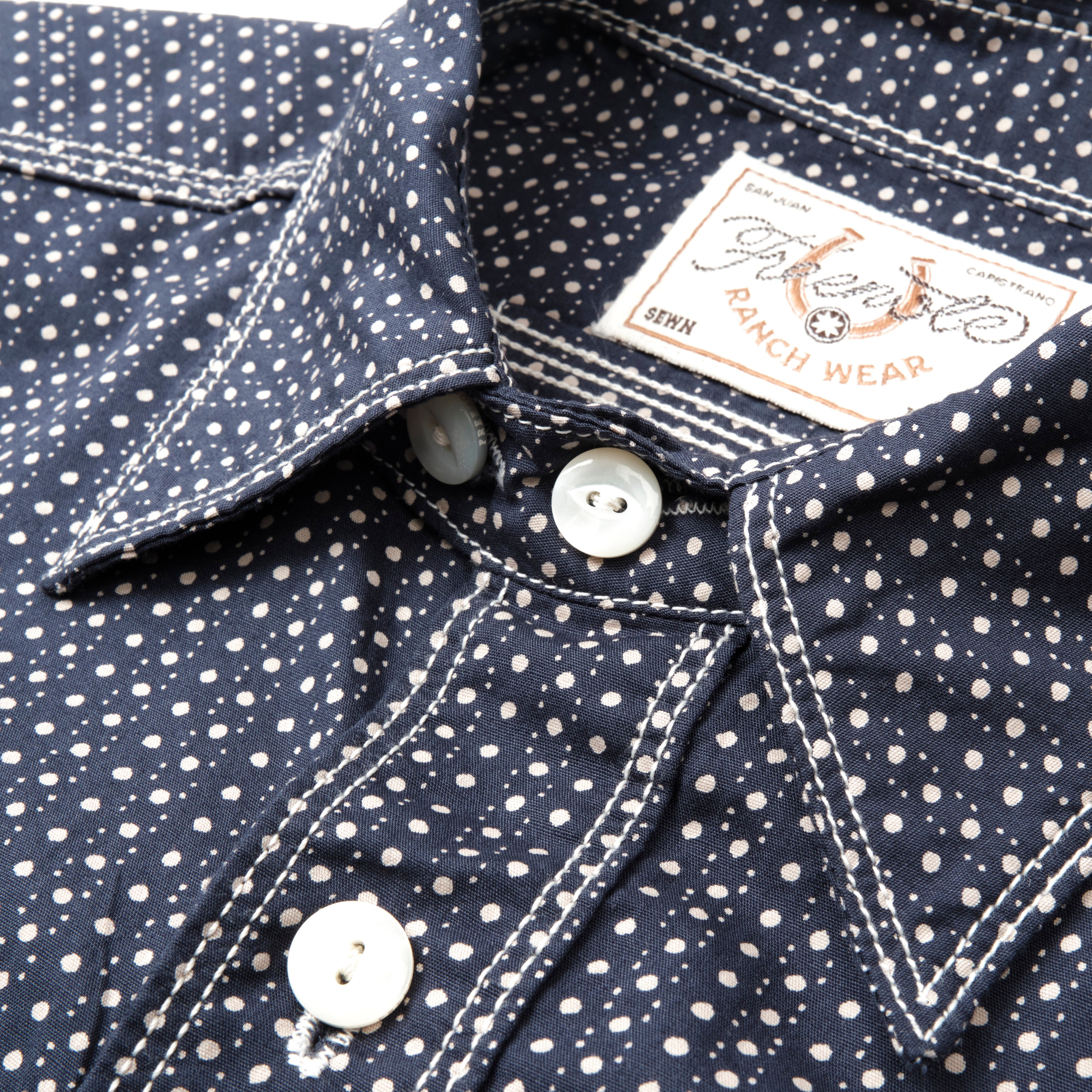 Wells Navy Polkadot