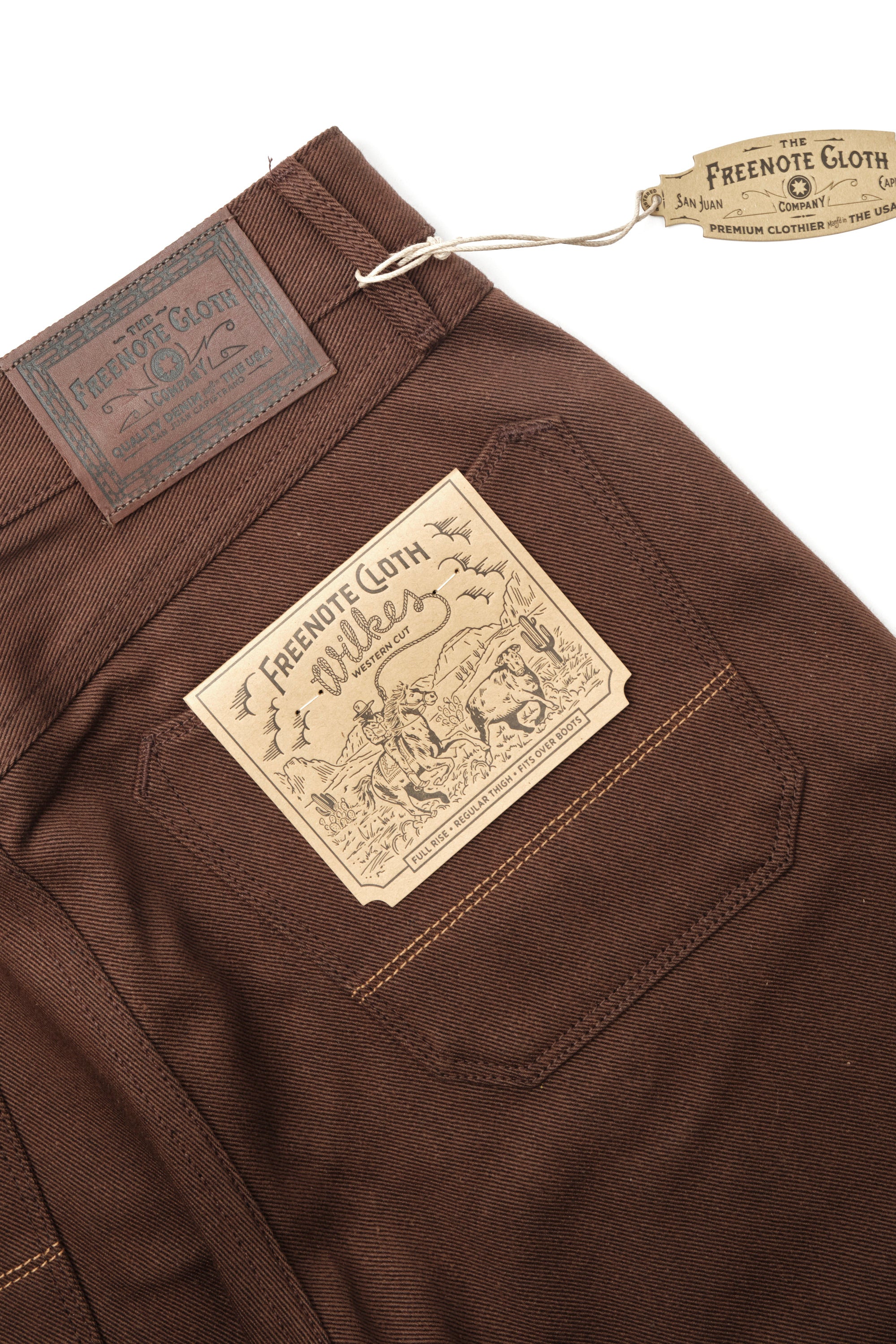 Wilkes Western Dark Brown Denim