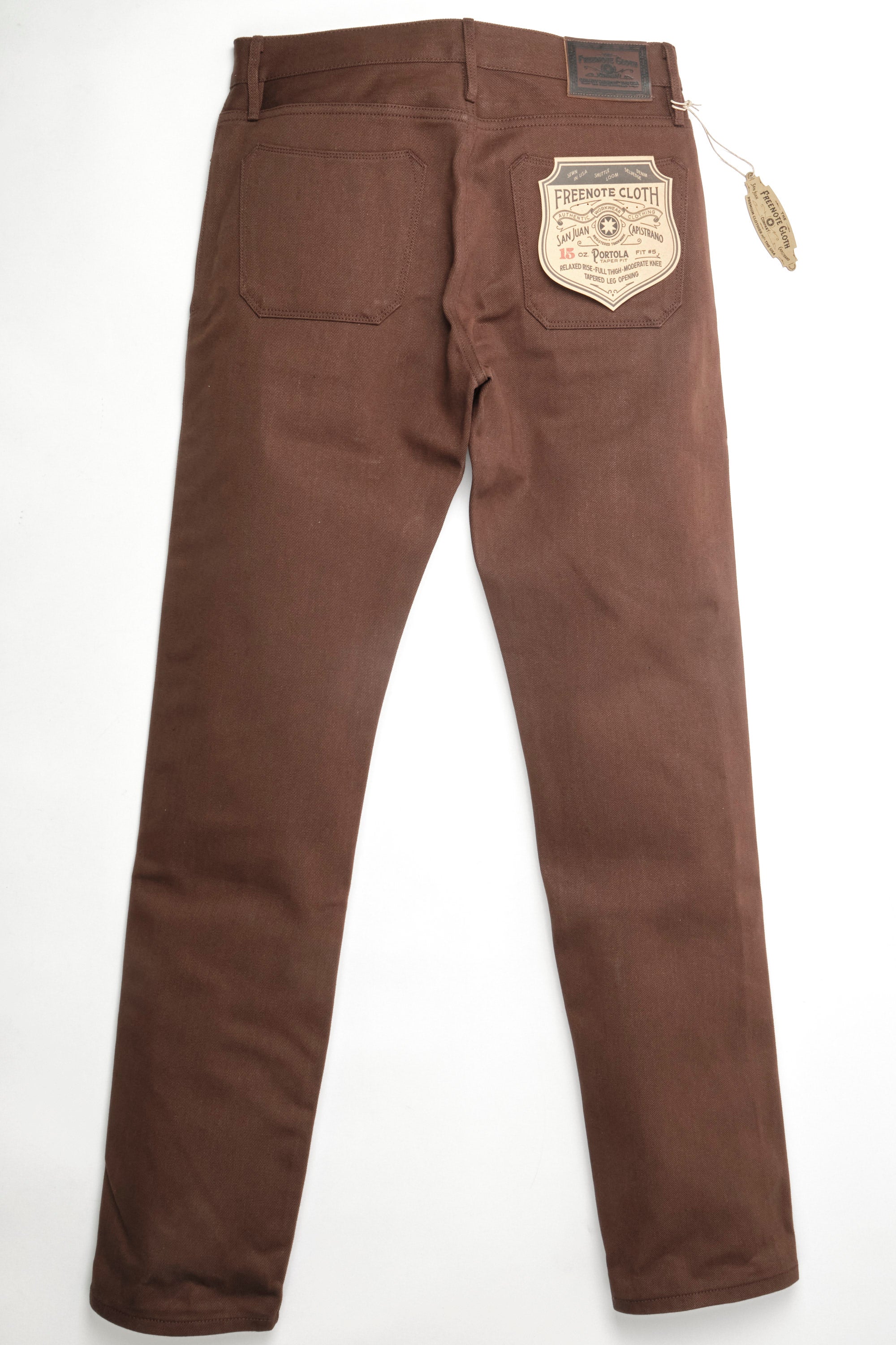 Portola 15 Ounce Dark Brown Denim