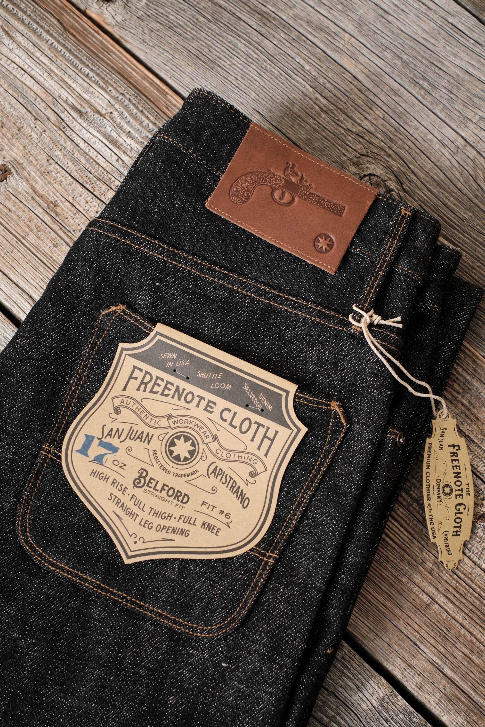 Belford Straight <span>17 Ounce Black White Denim</span>