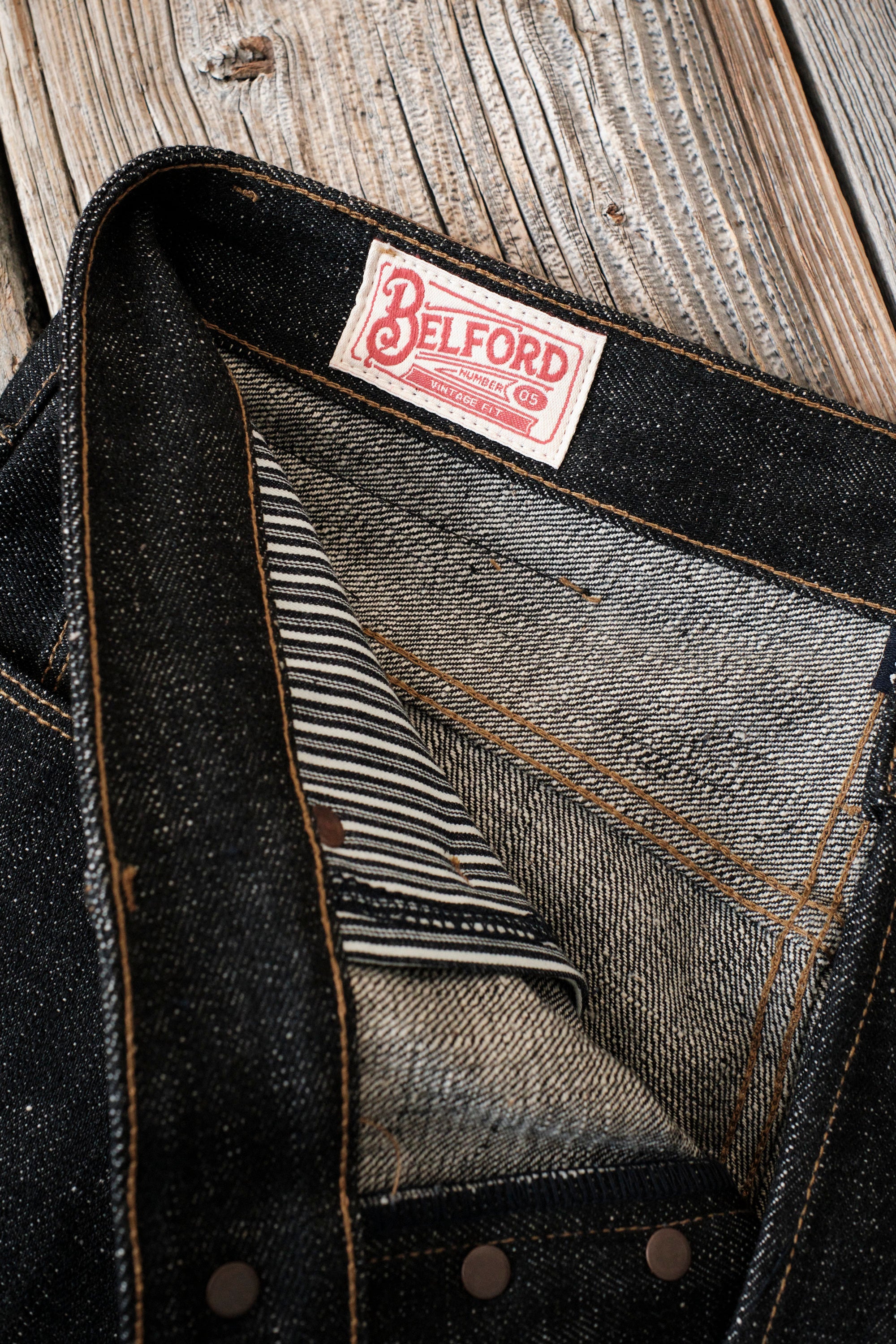 Belford Straight <span>17 Ounce Black White Denim</span>