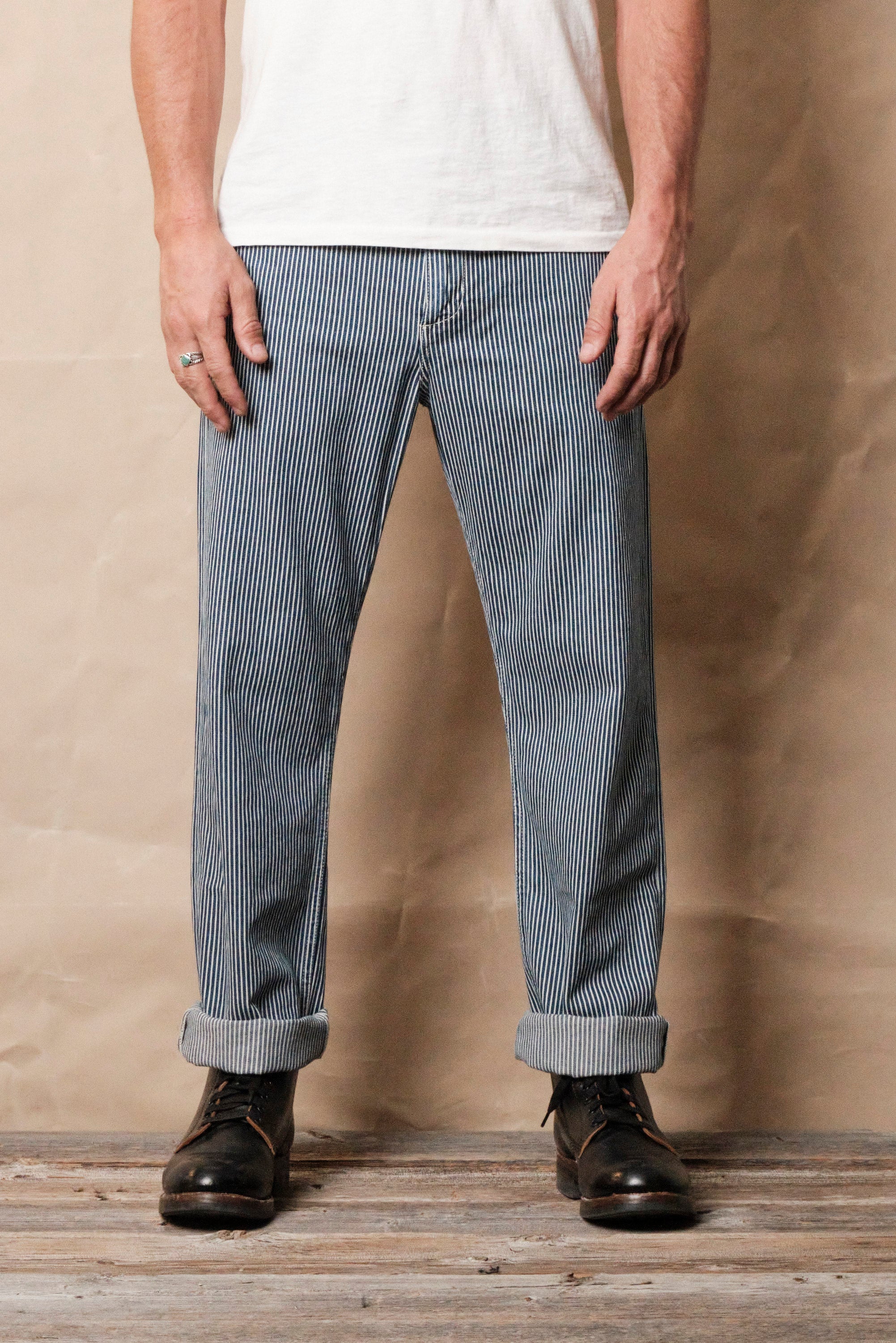 Deck Pant Indigo Stripe
