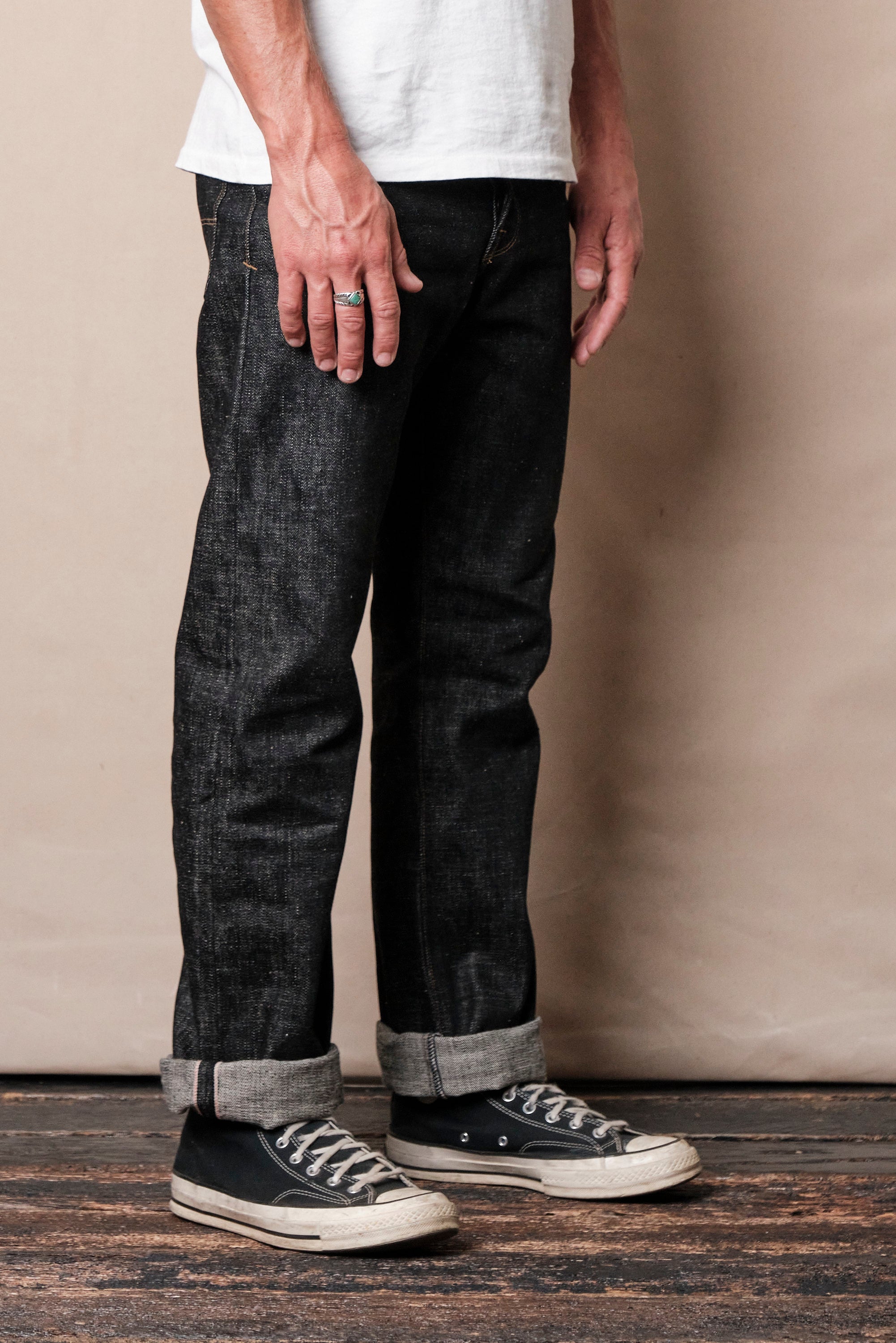 Belford Straight <span>17 Ounce Black White Denim</span>