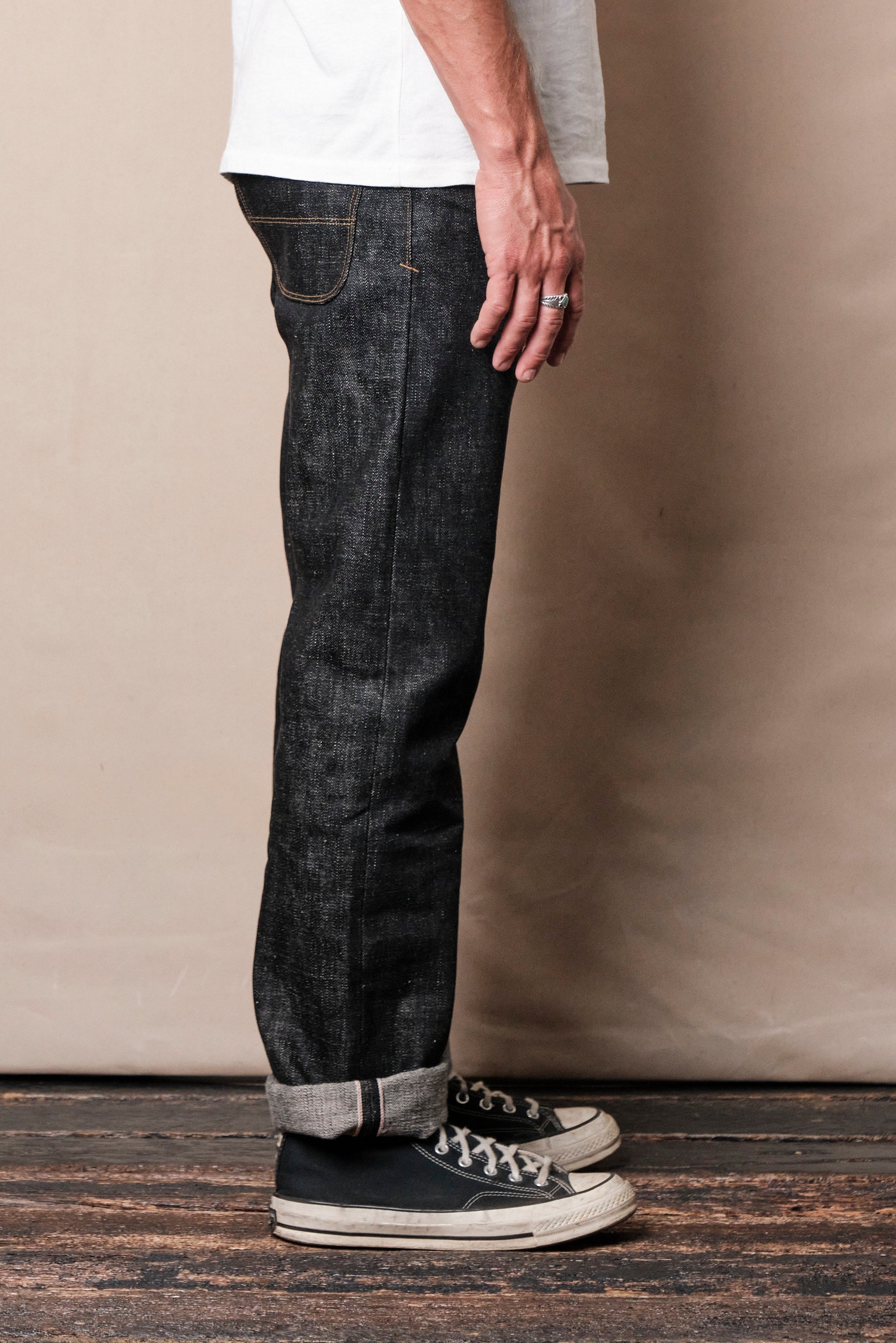 Belford Straight <span>17 Ounce Black White Denim</span>