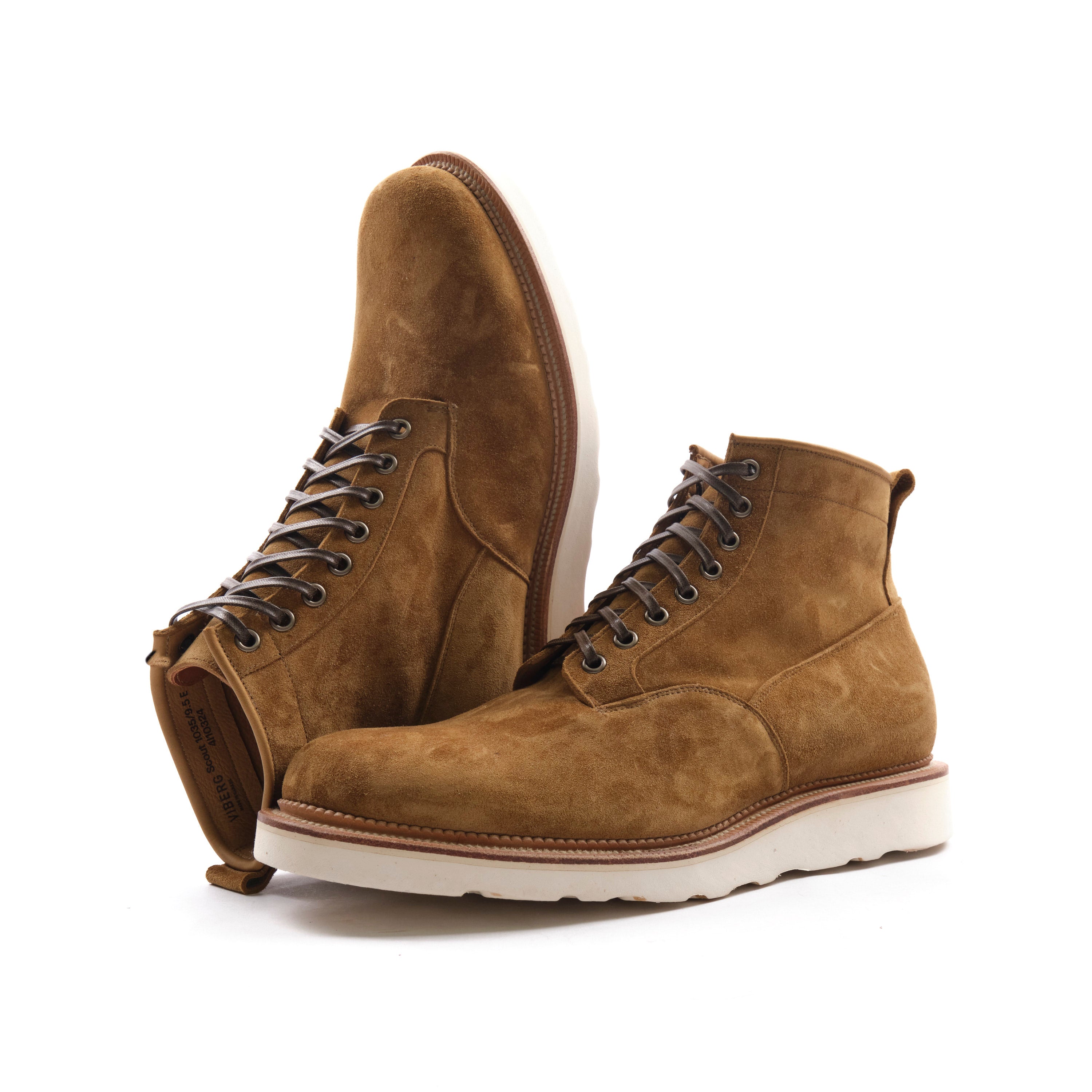 VIBERG 1035 SCOUT BOOT - TOBACCO PAPILLON SUEDE