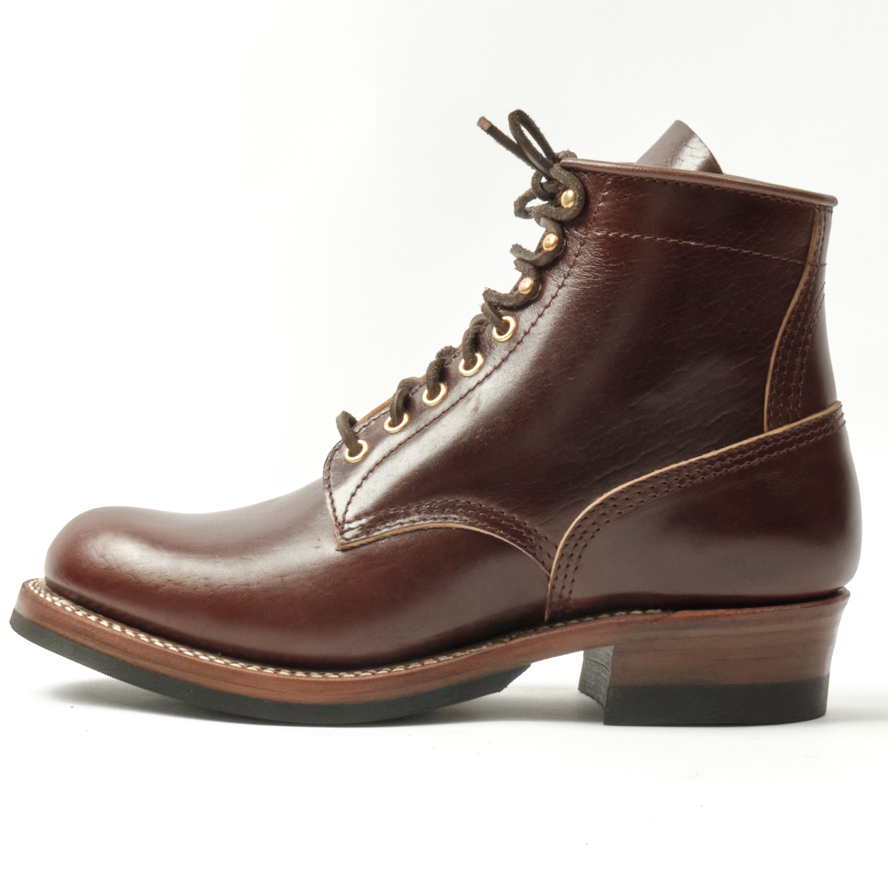 John Lofgren Steel Gang Boots Shinki Hikaku Horsebutt Dark Brown