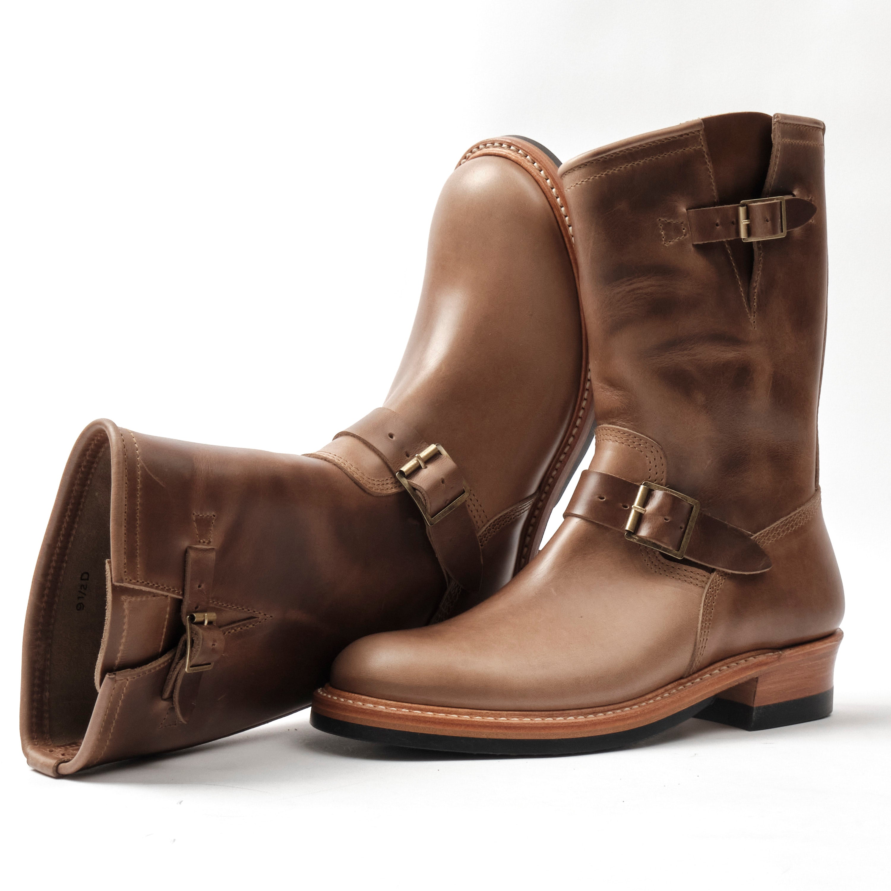 John Lofgren Wabash Engineer Boots Horween Chromexcel Natural