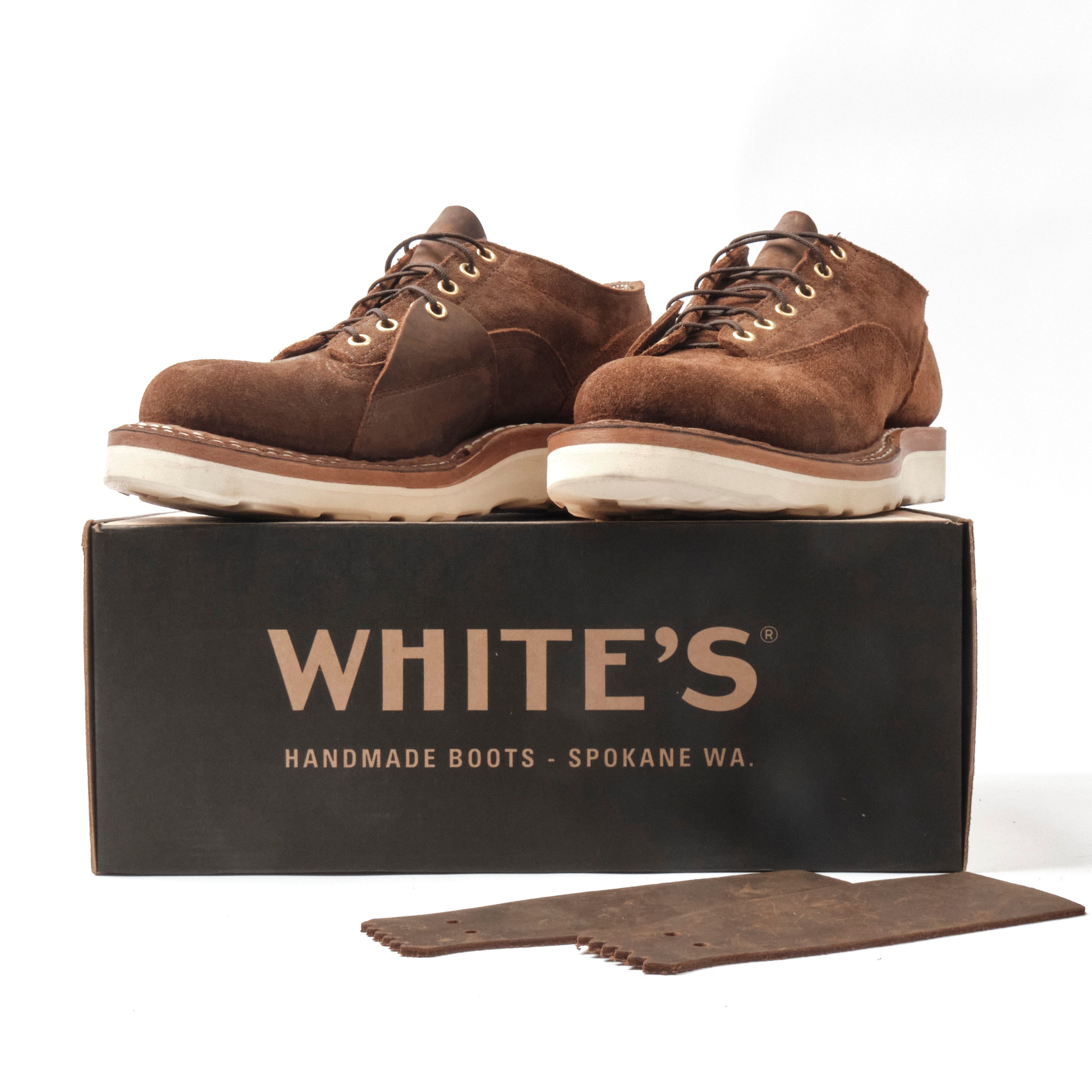 FREENOTE CLOTH X WHITE'S BOOTS - OXFORD LTT - DISTRESSED ROUGHOUT