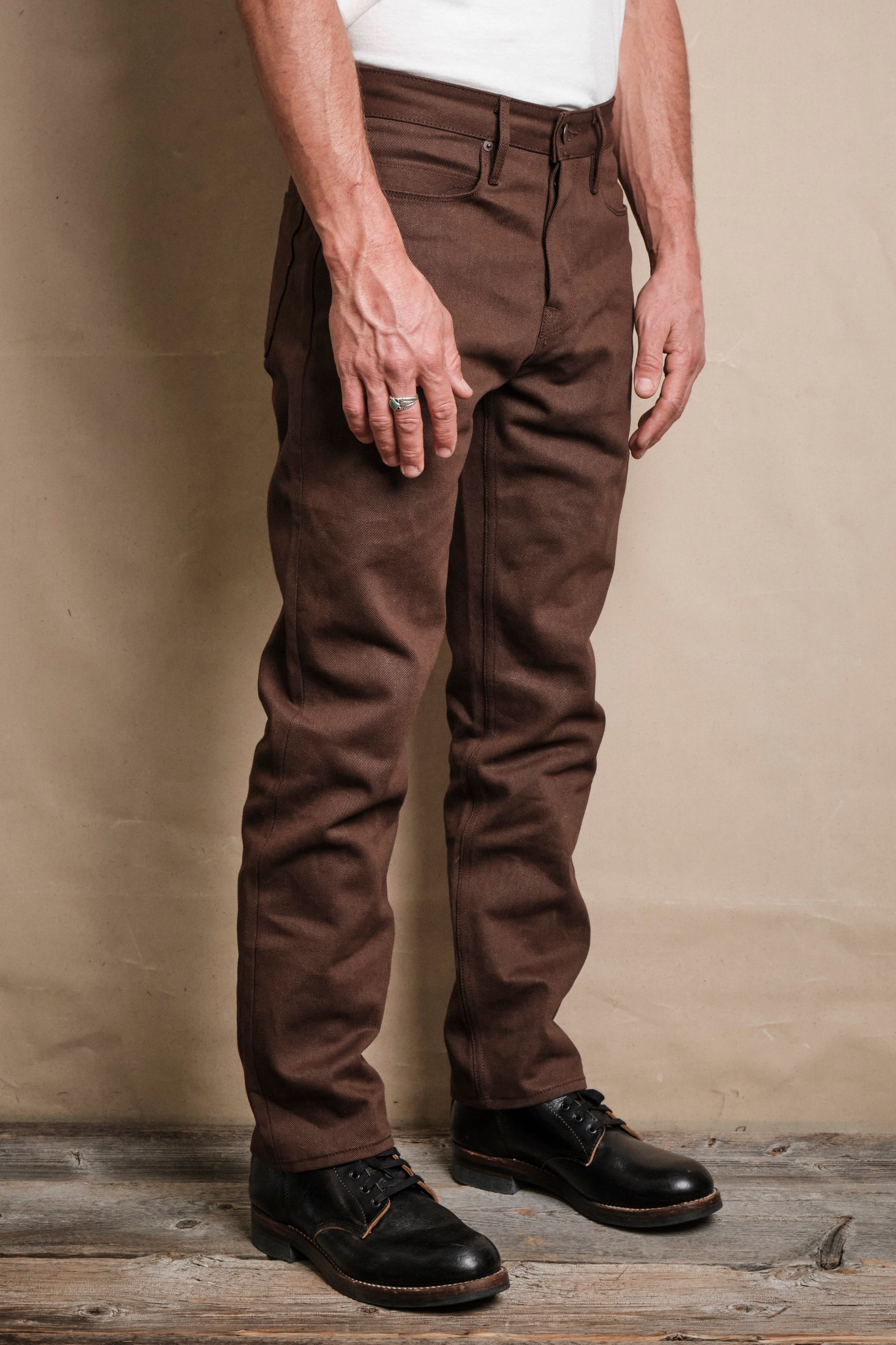 Portola 15 Ounce Dark Brown Denim