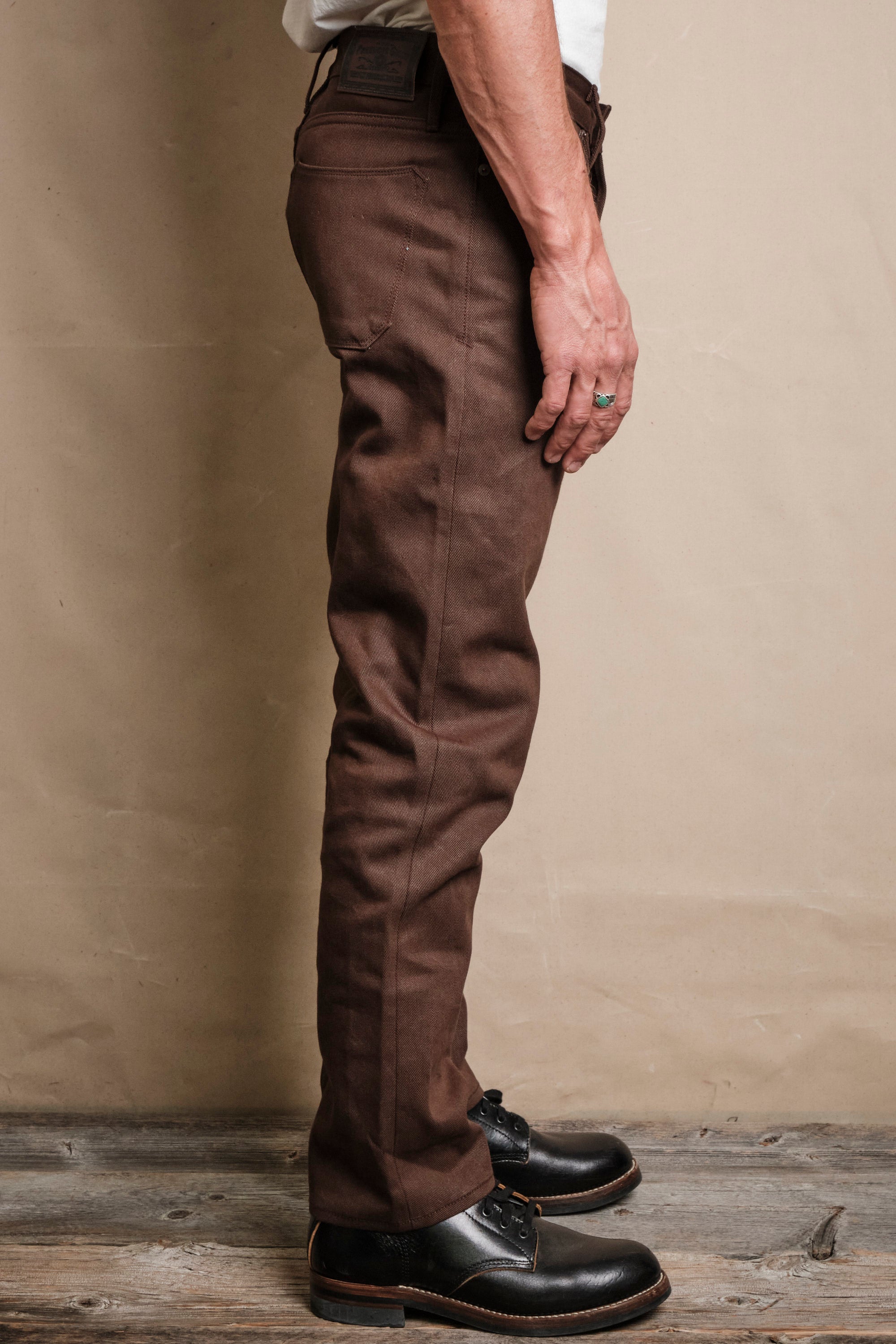 Portola 15 Ounce Dark Brown Denim