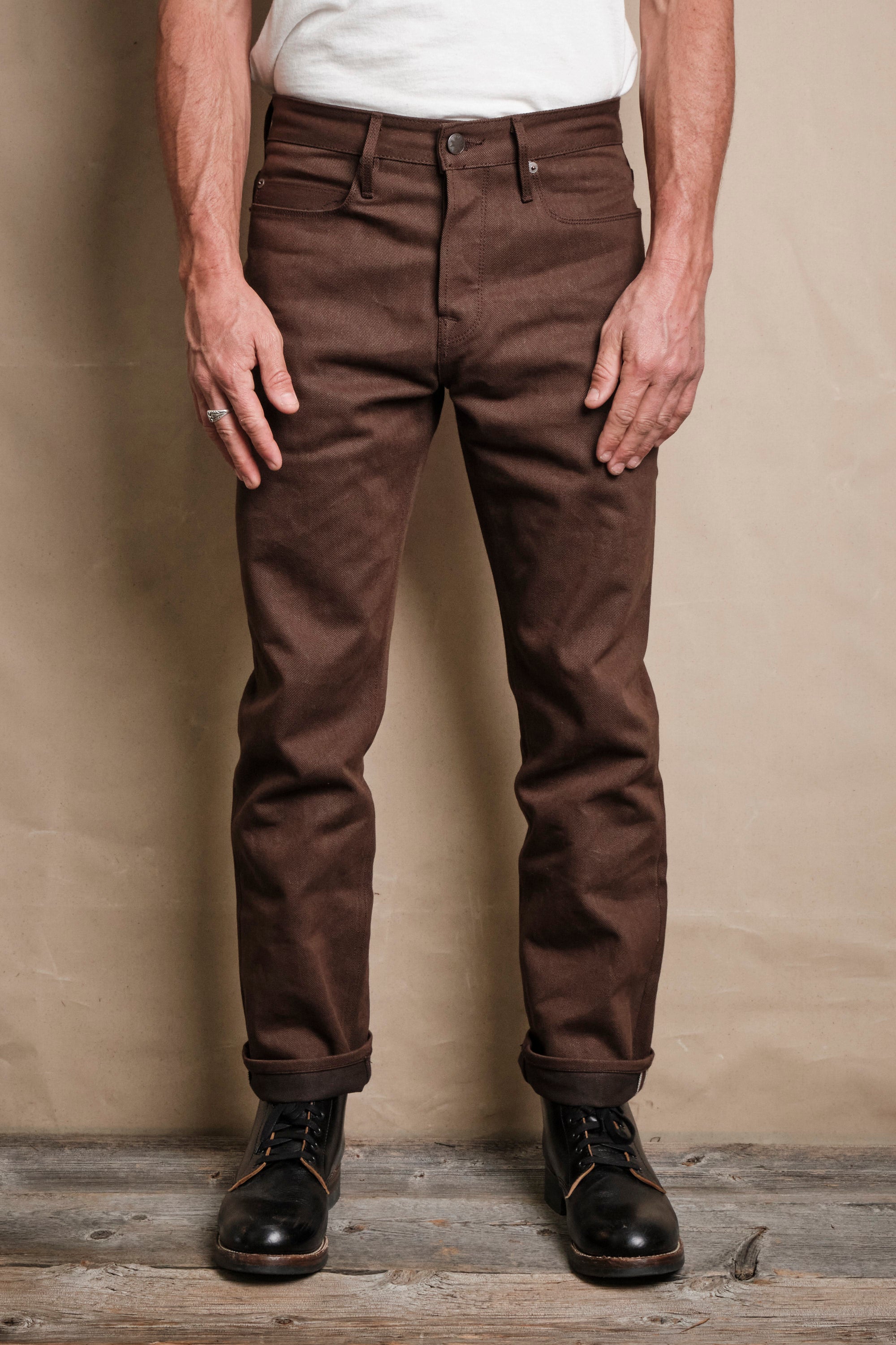 Portola 15 Ounce Dark Brown Denim