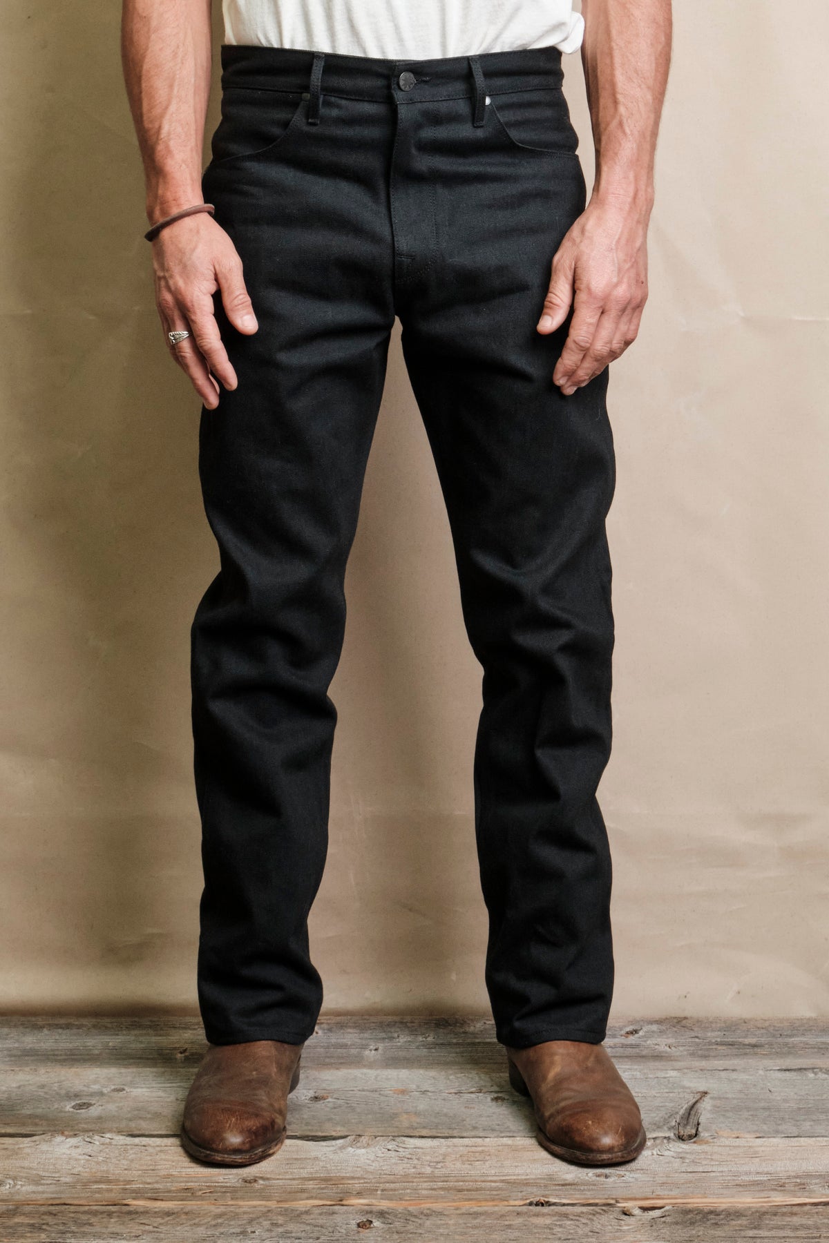 Wilkes | 14.25 oz Black Grey Japanese Denim