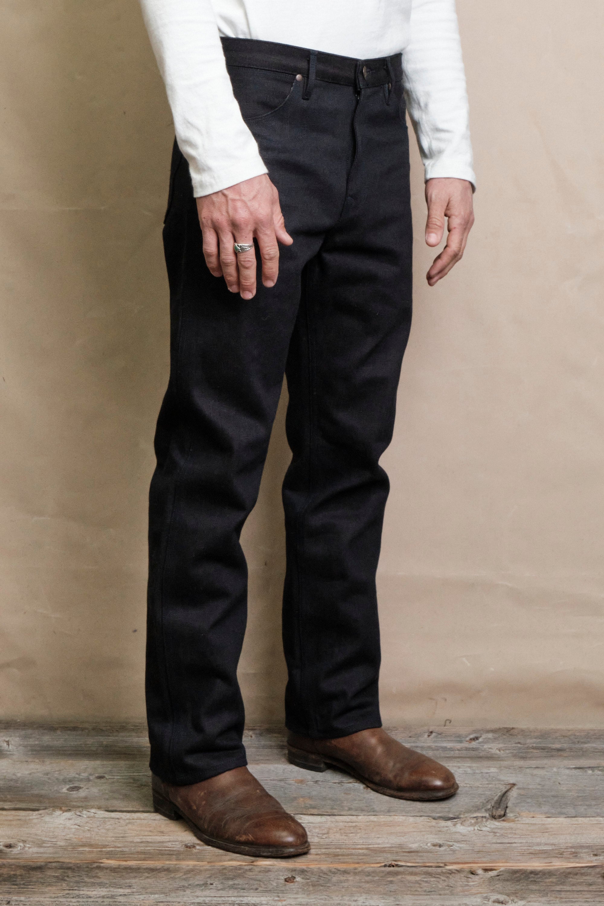 Wilkes Western <span>16 Ounce Indigo Brown Denim </span>