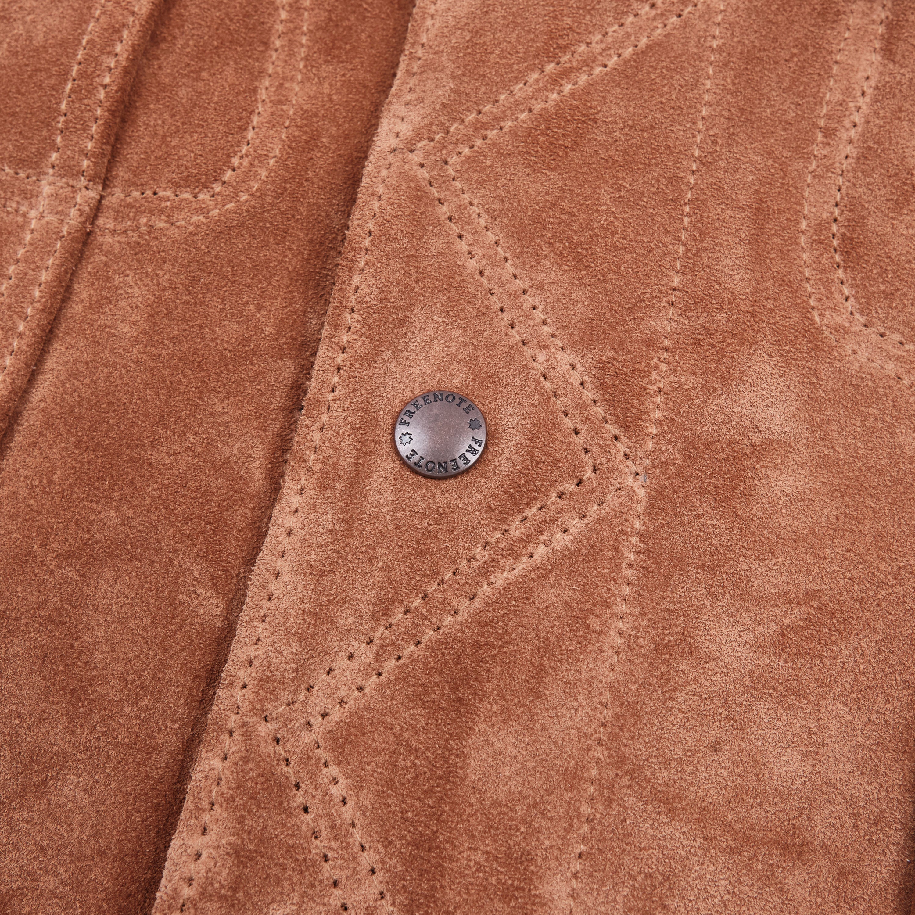 High Low 1.4mm Tobacco Suede Jacket