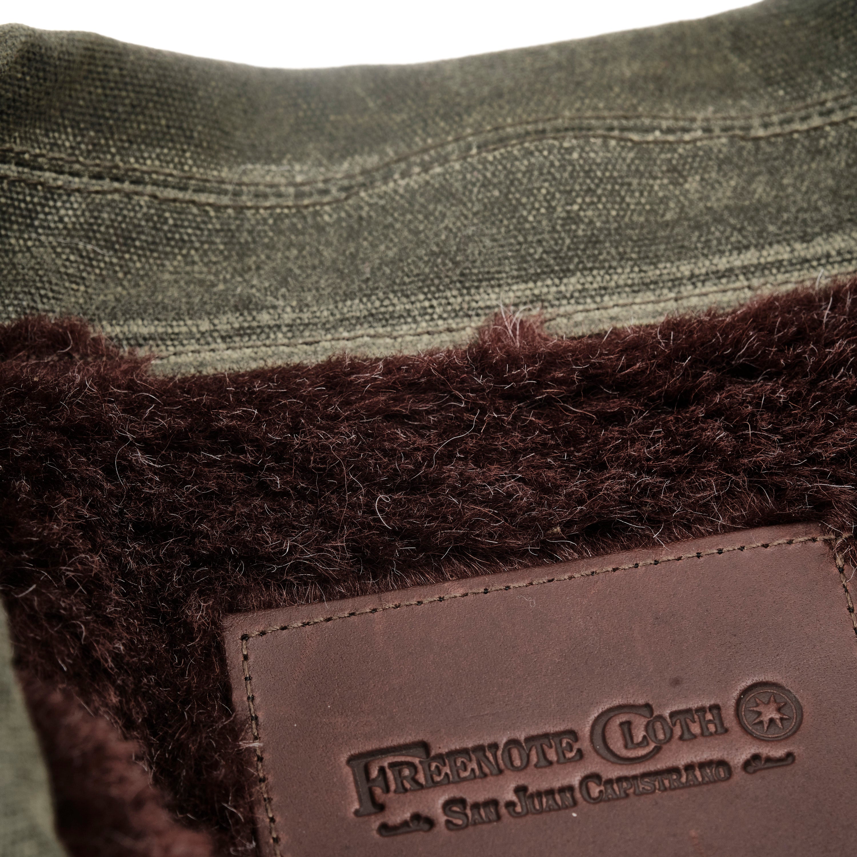 Riders Jacket Heavy Waxed Canvas Olive Alpaca