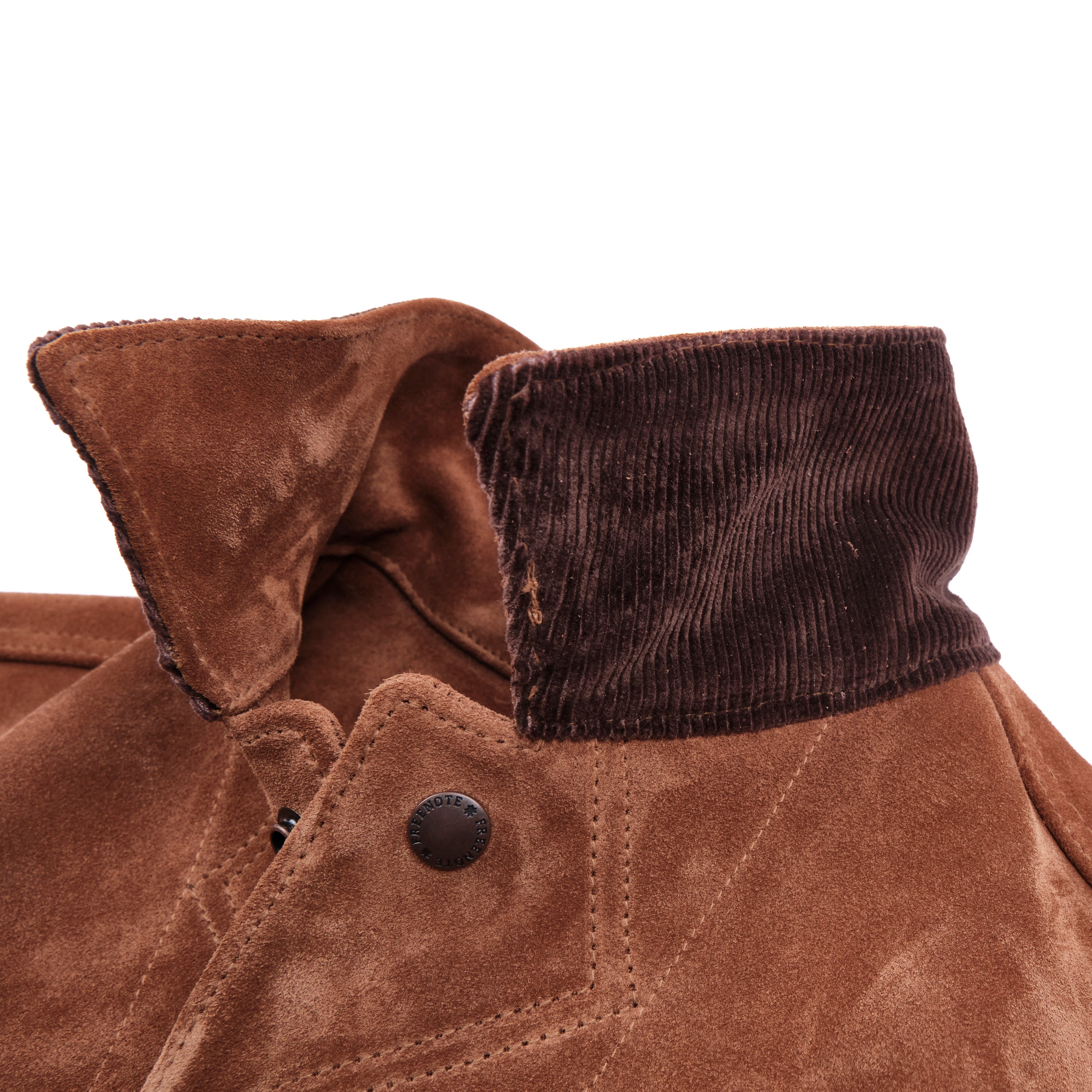 High Low 1.4mm Tobacco Suede Jacket