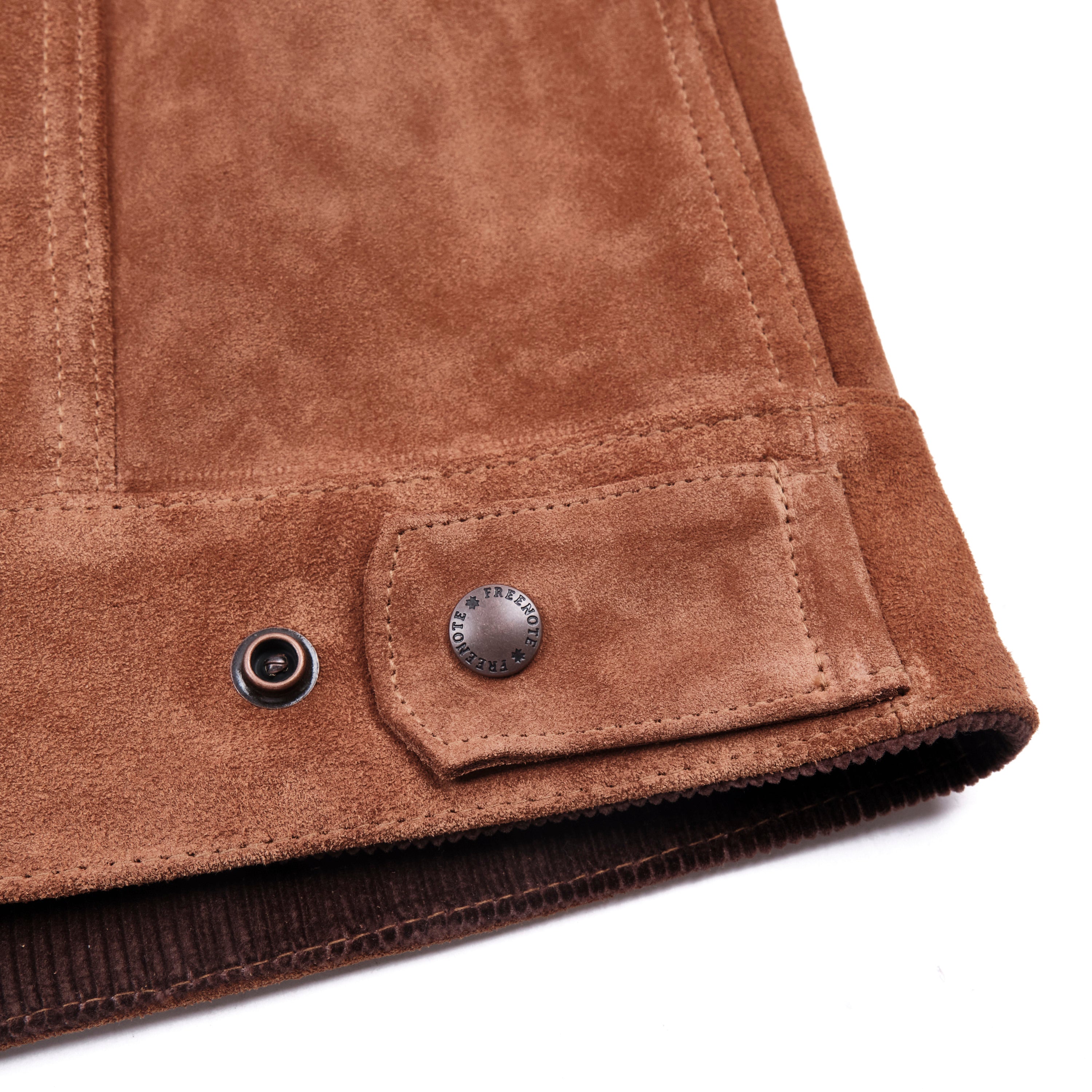 High Low 1.4mm Tobacco Suede Jacket