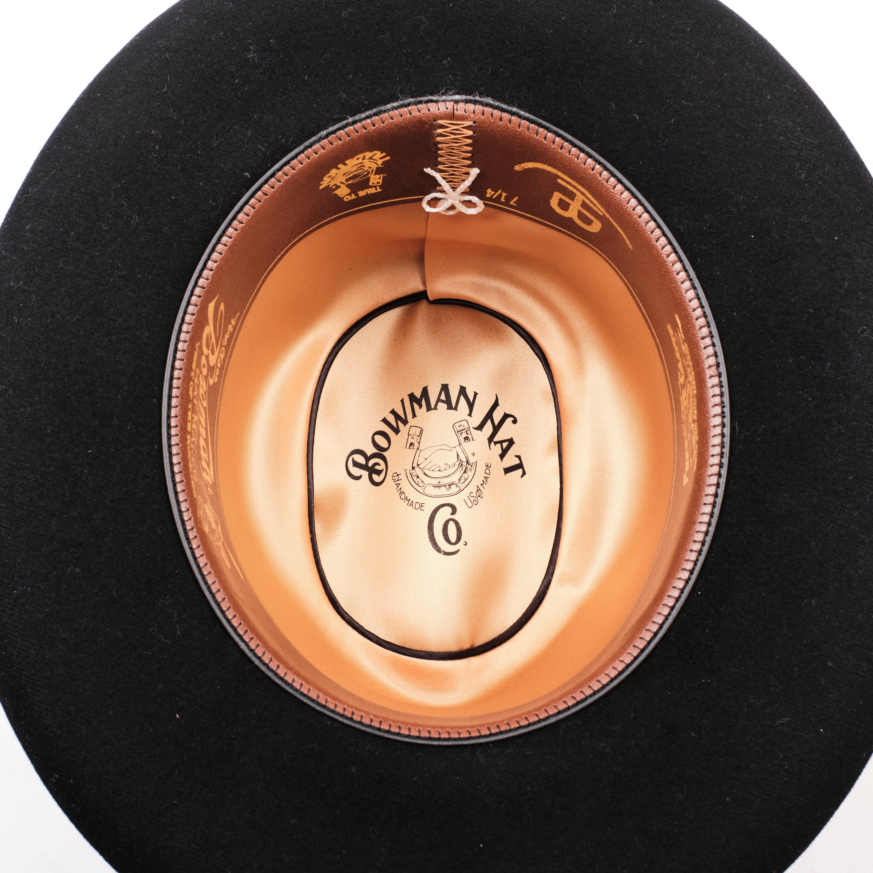 Bowman Hat Co. x Freenote Cloth Black - Western Gentlemen Black