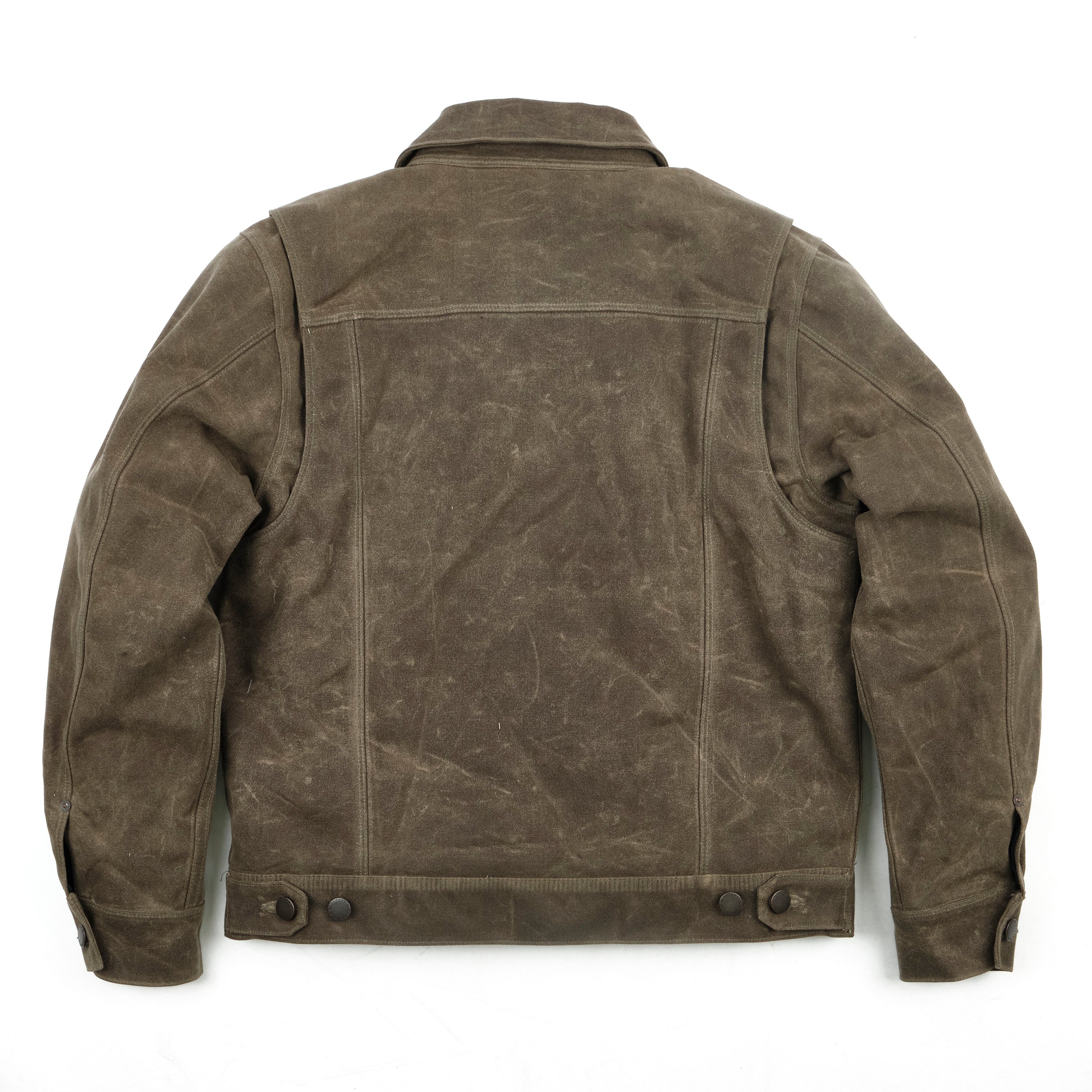 Riders Jacket Heavy Waxed Canvas Tobacco Wool