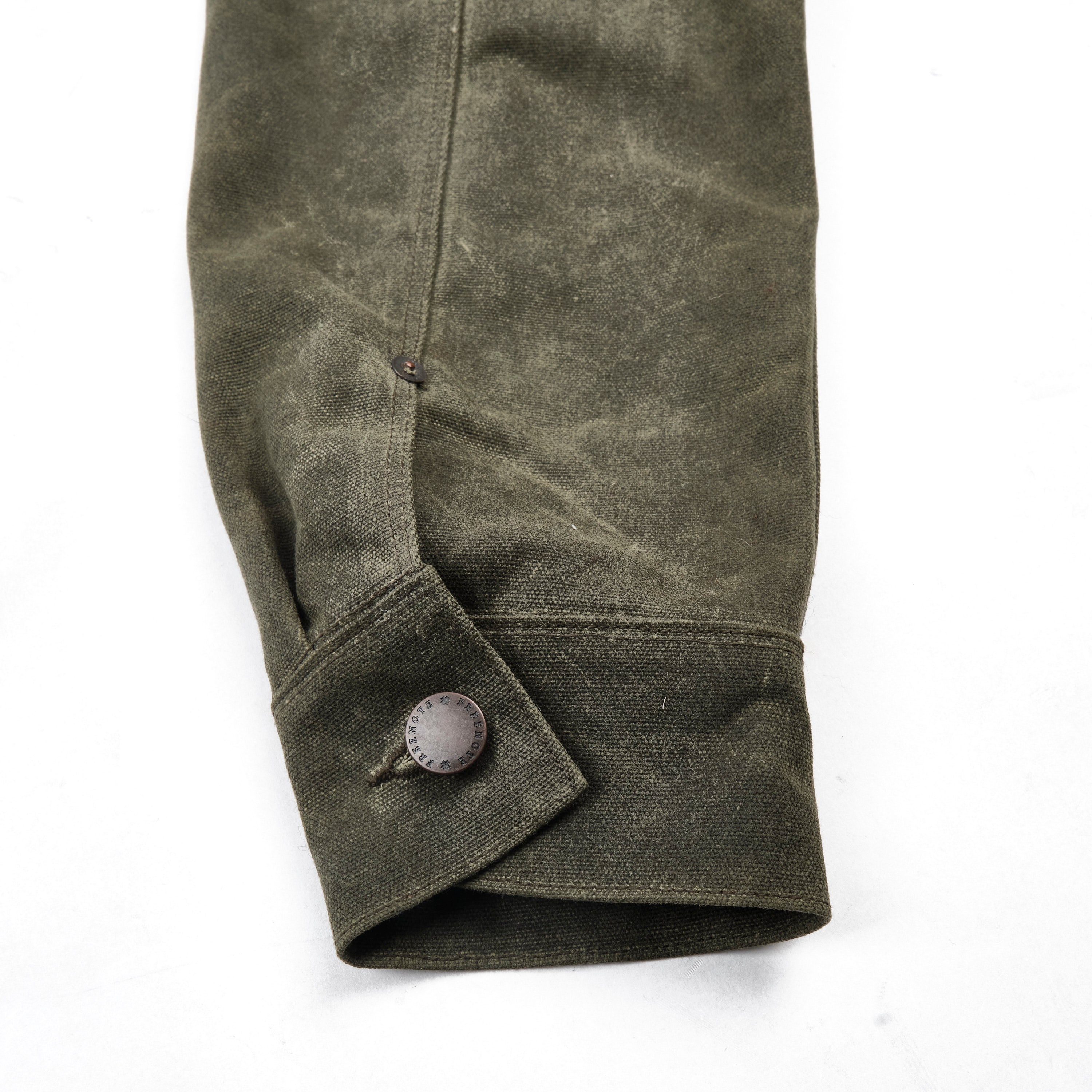 Riders Jacket Heavy Waxed Canvas Olive Alpaca