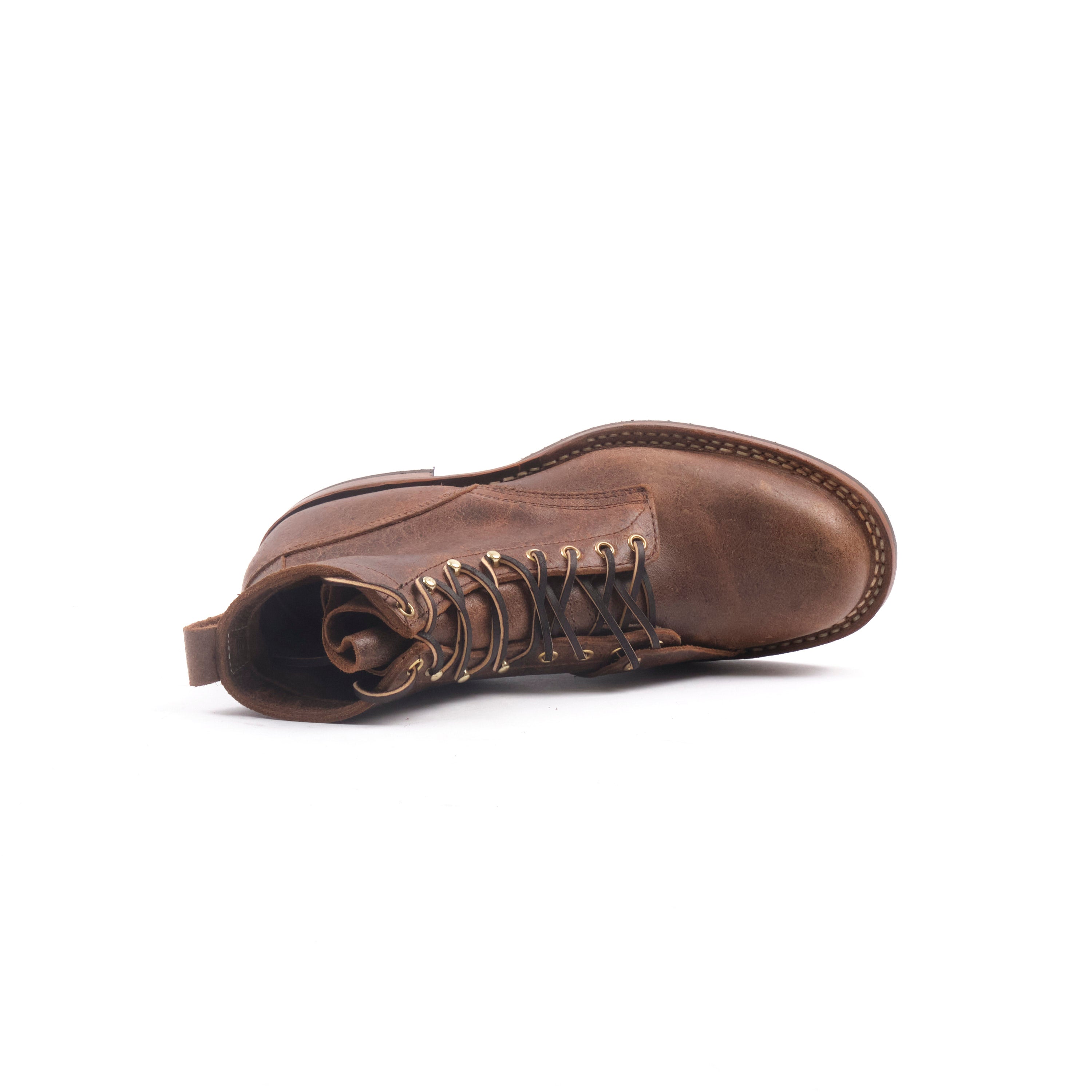 PRE ORDER - FREENOTE CLOTH X WHITE'S BOOTS - 55 LAST CRUISER BOOT - "CRAZY COW" URBAN BROWN