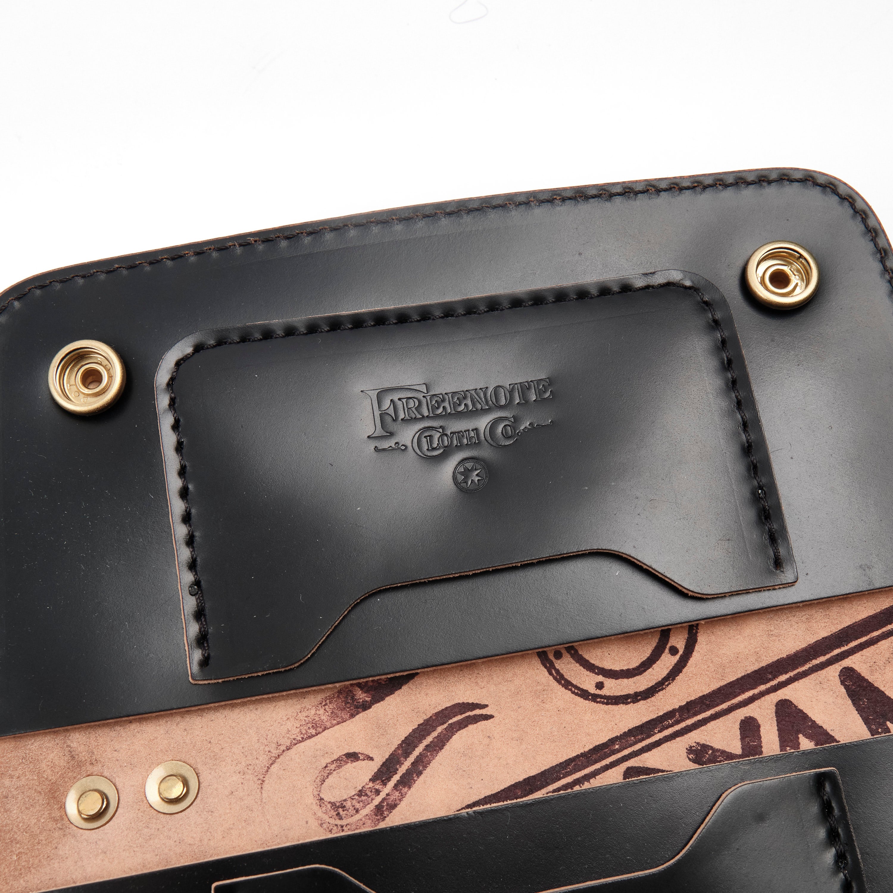 GOLDEN AGE SUPPLY CO. - MARYAM SHELL CORDOVAN NERO - TRUCKER WALLET