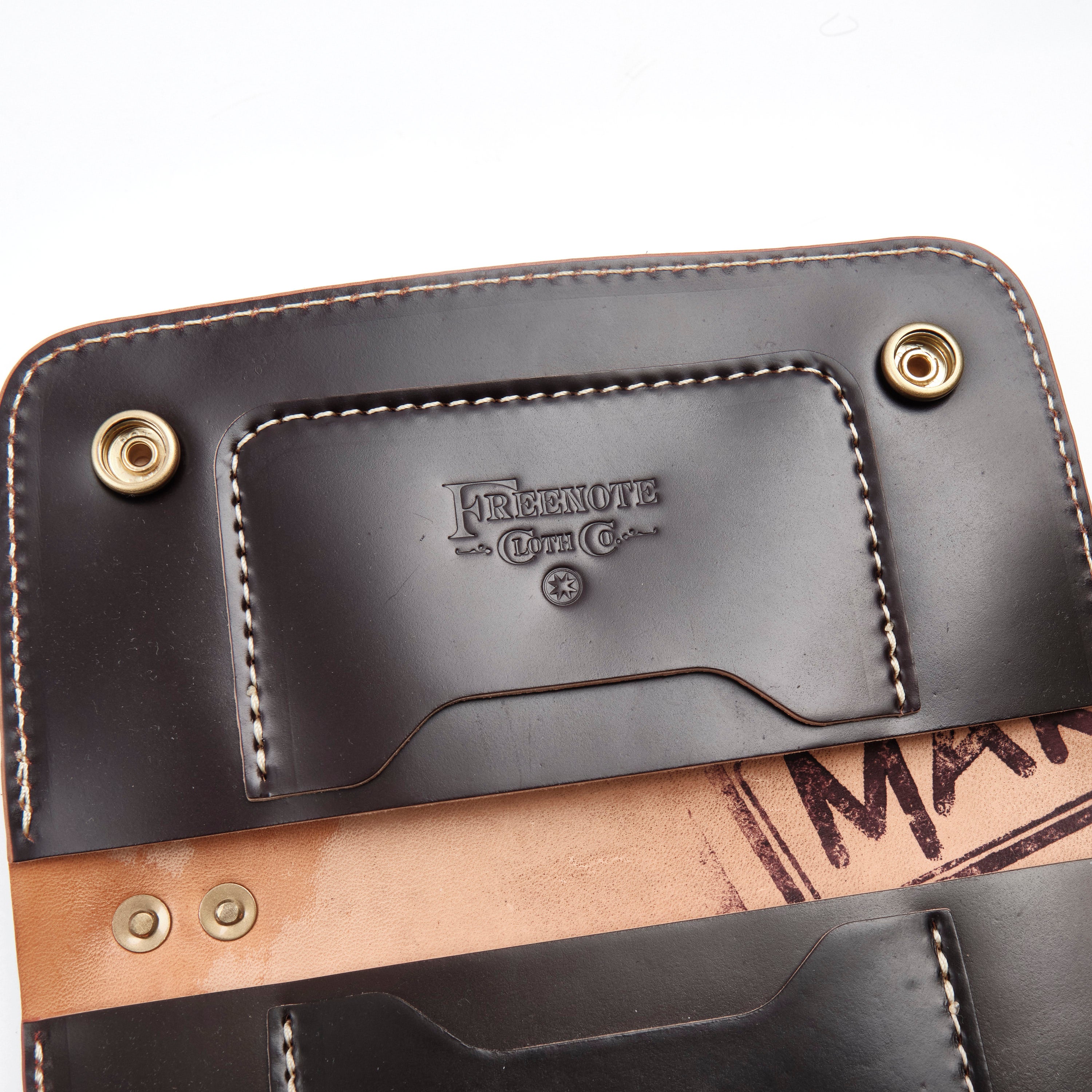 GOLDEN AGE SUPPLY CO. - MARYAM SHELL CORDOVAN BURGUNDY - TRUCKER WALLET
