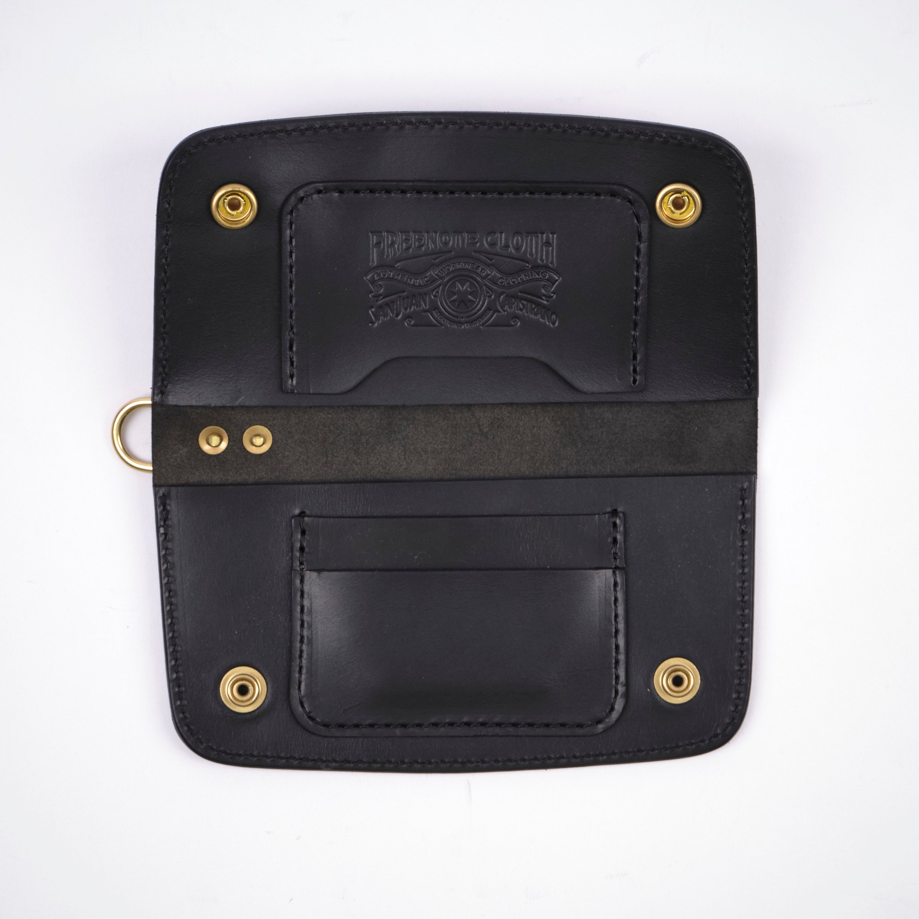 GOLDEN AGE SUPPLY CO. - PREMIUM ITALIAN LEATHER - BLACK TRUCKER WALLET