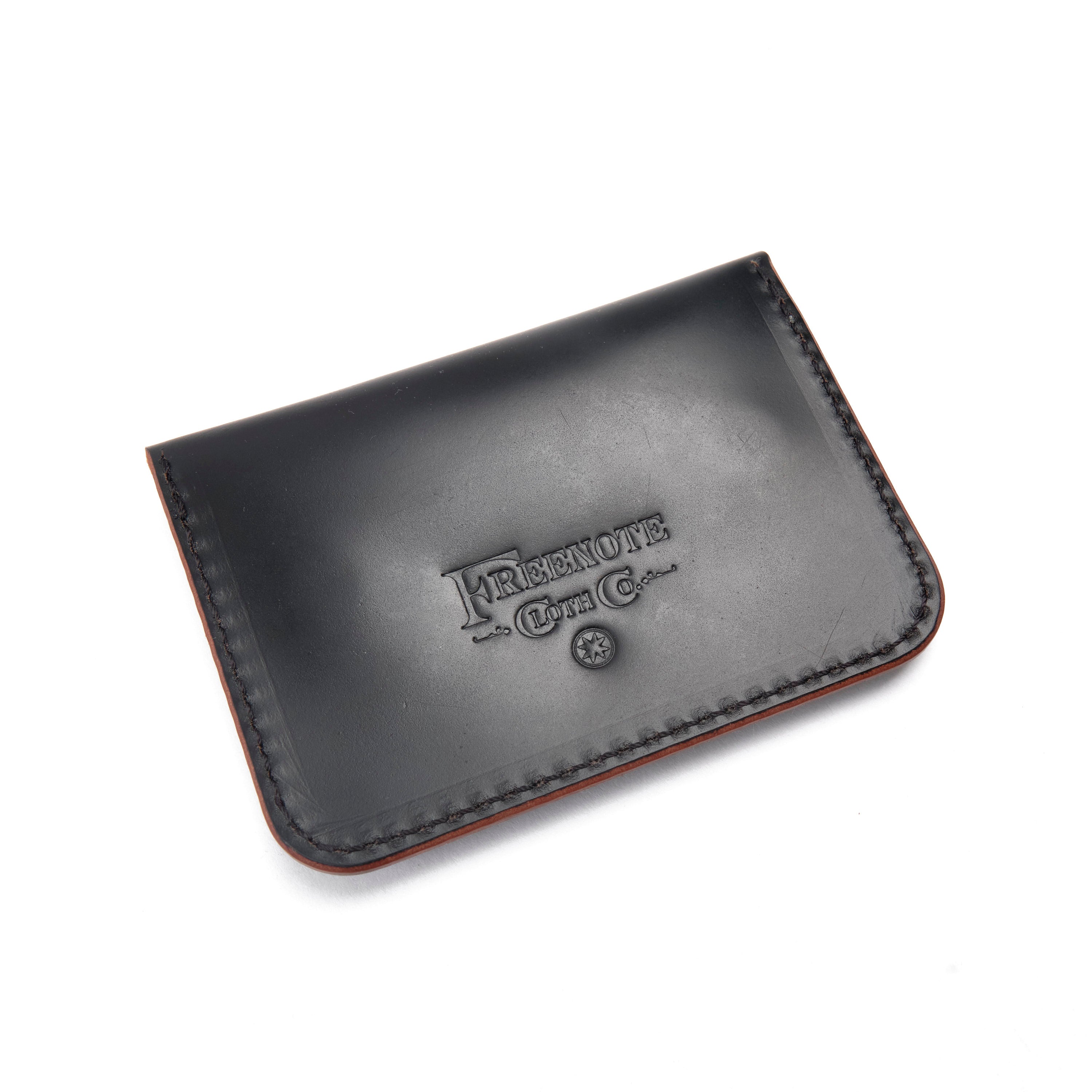 GOLDEN AGE SUPPLY CO. - MARYAM SHELL CORDOVAN NERO - SMALL TRUCKER WALLET