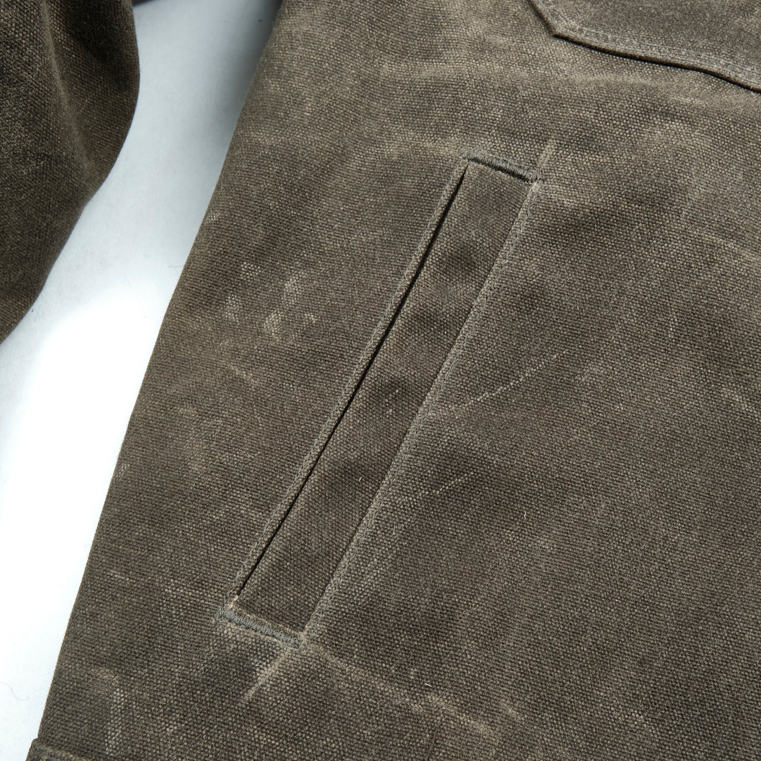Riders Jacket Heavy Waxed Canvas Tobacco Wool