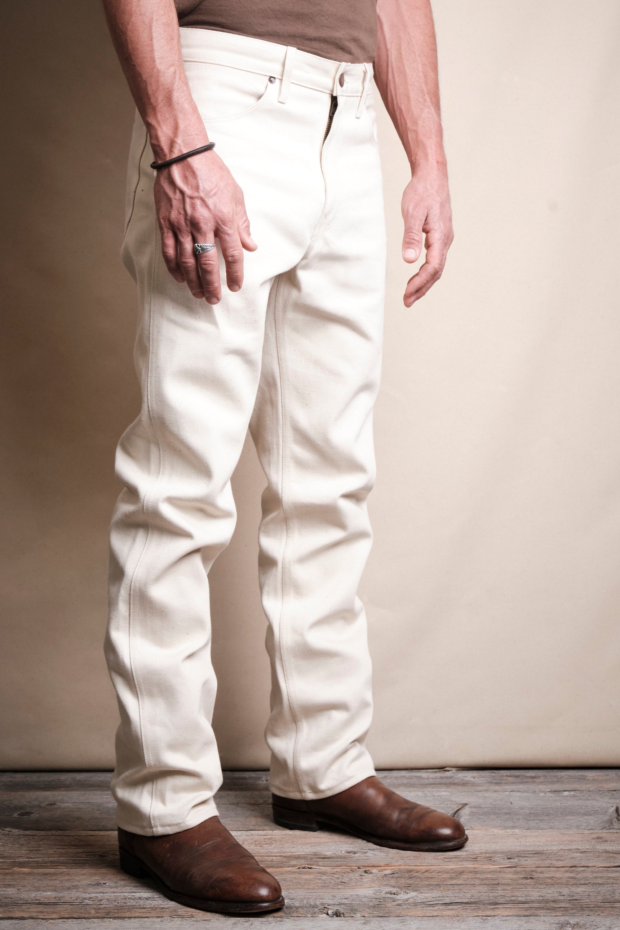 Wilkes Western <span>14 Ounce Ecru Denim </span>