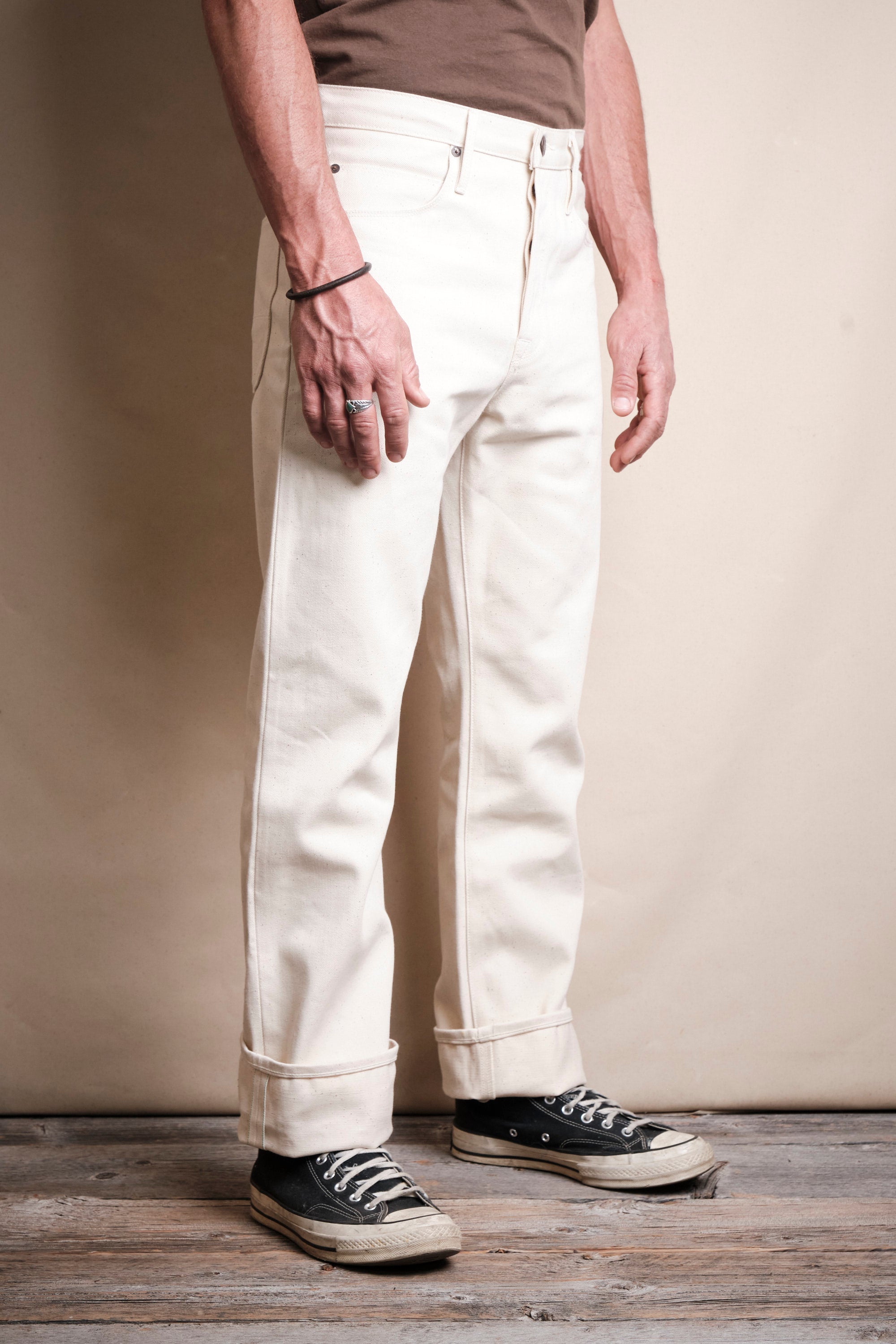 Belford Straight <span>14 Ounce Ecru Denim</span>