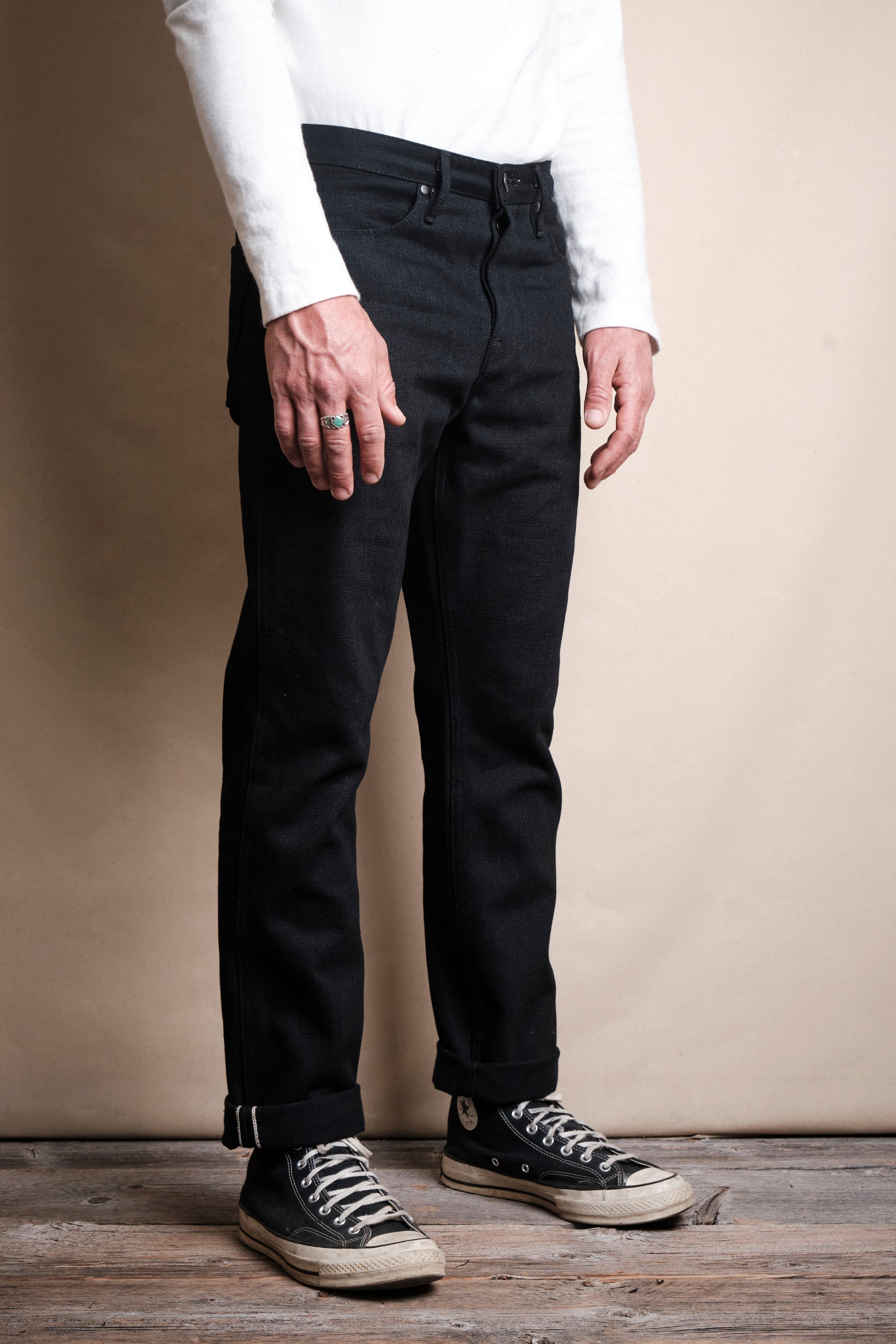 Rios <span>Raw 17 Ounce Black Denim</span>