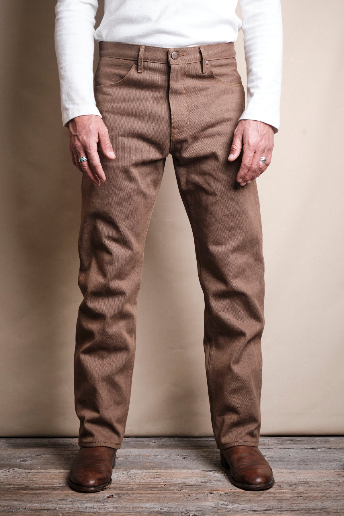 Wilkes | 15 ounce Brown Denim