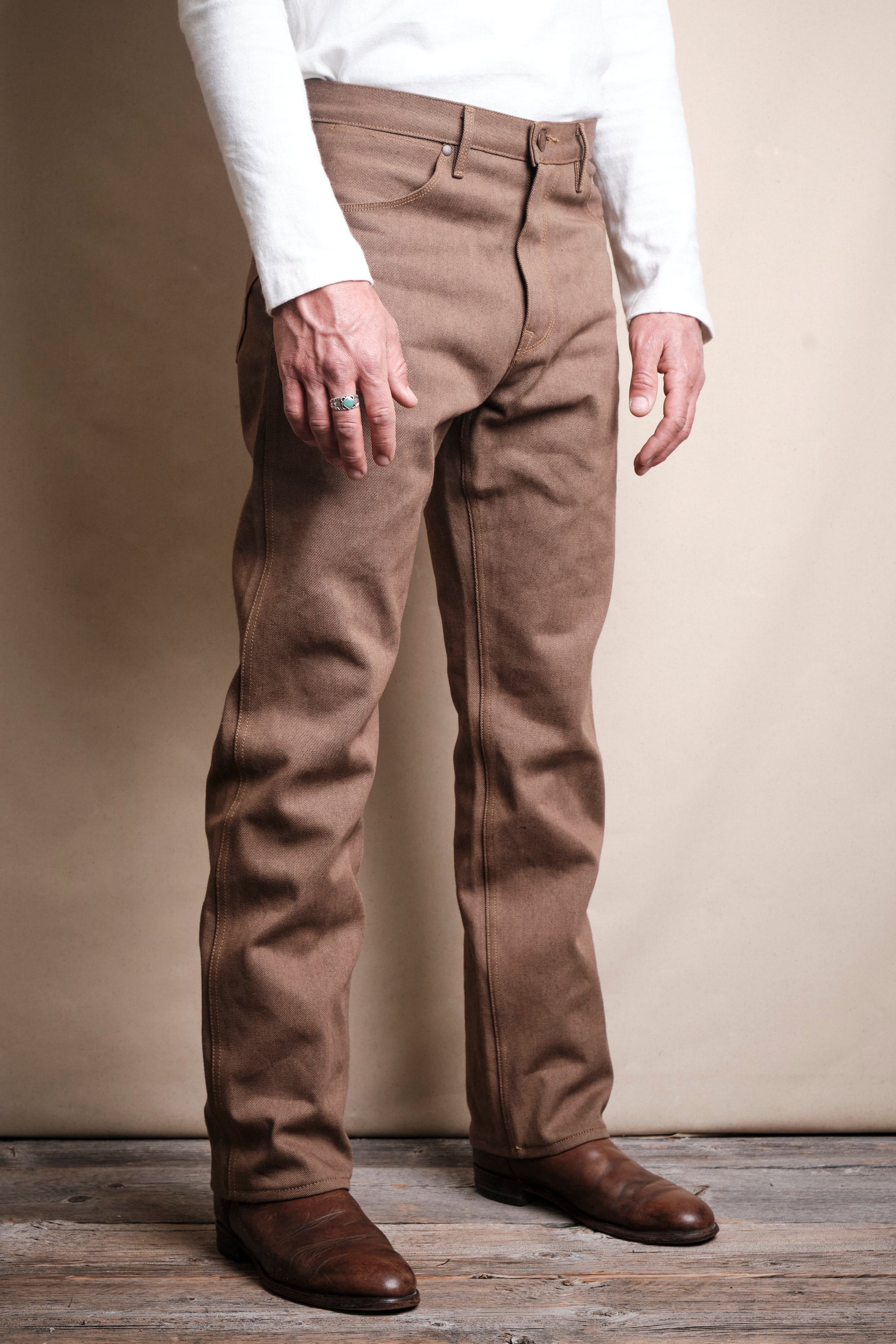 Wilkes Western <span>15 Ounce Brown Denim </span>