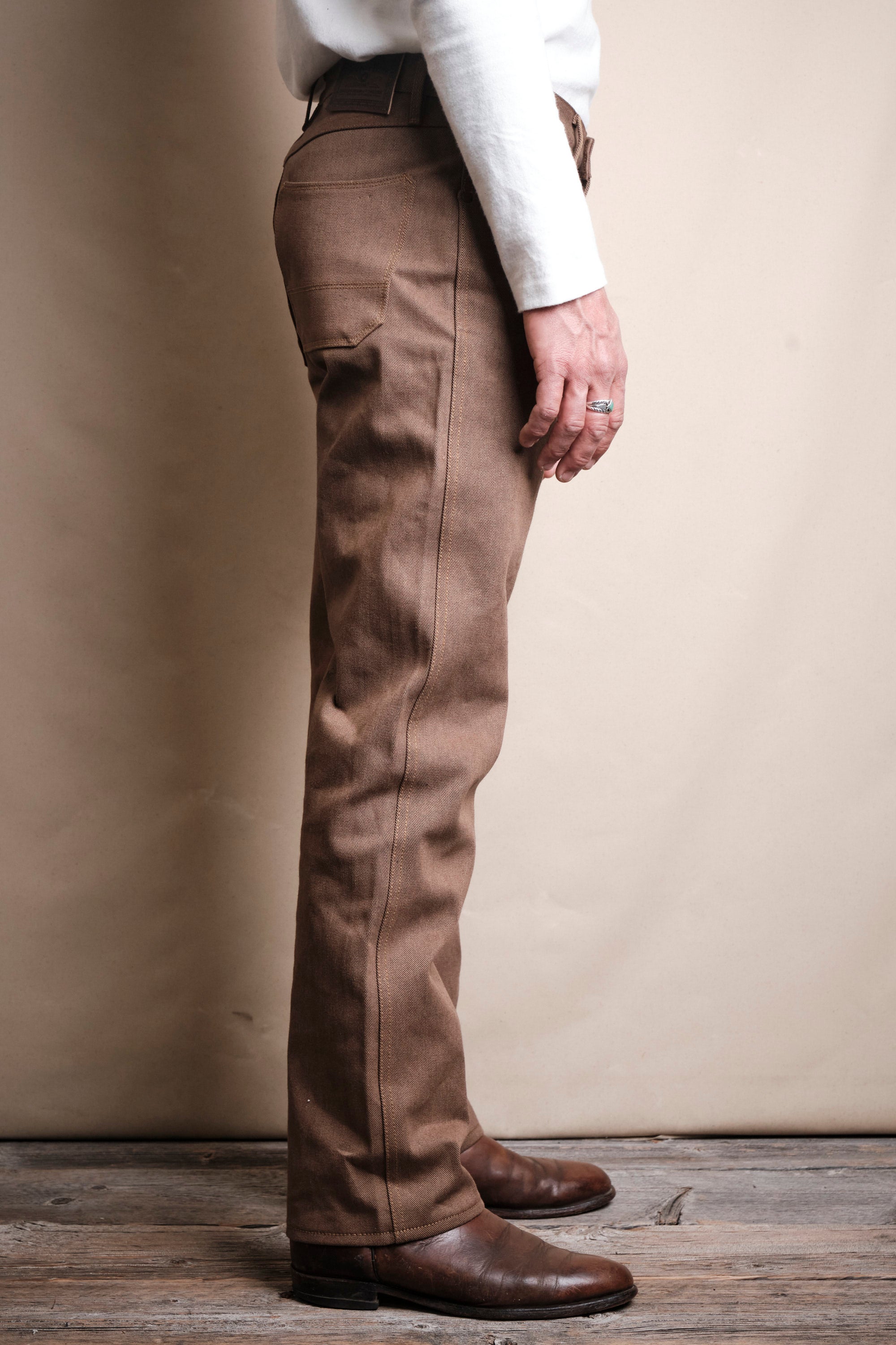 Wilkes Western <span>15 Ounce Brown Denim </span>