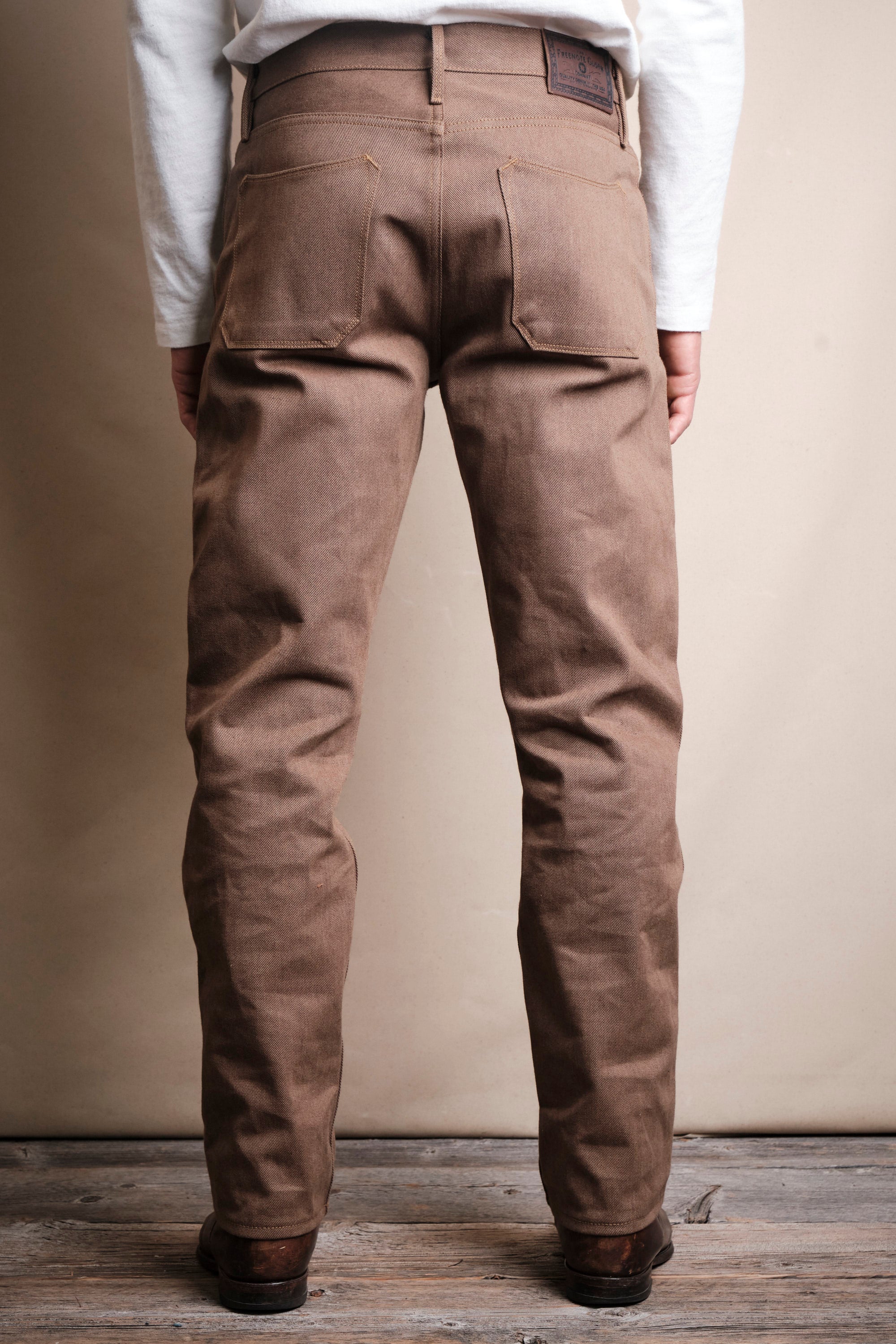 Portola Classic Taper <span> 15 Ounce Brown Denim </span>