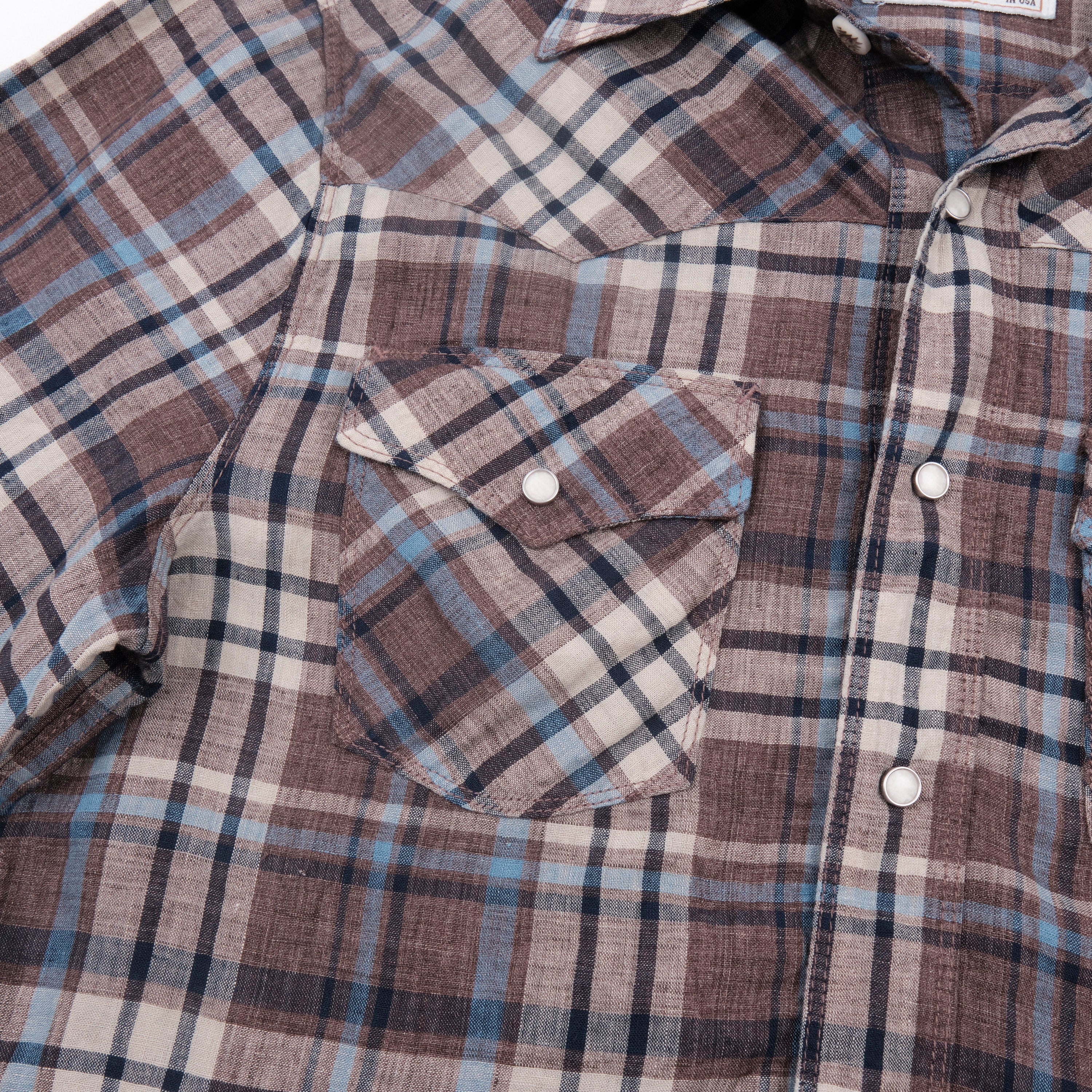 Western Scout Pheasant Brown Plaid