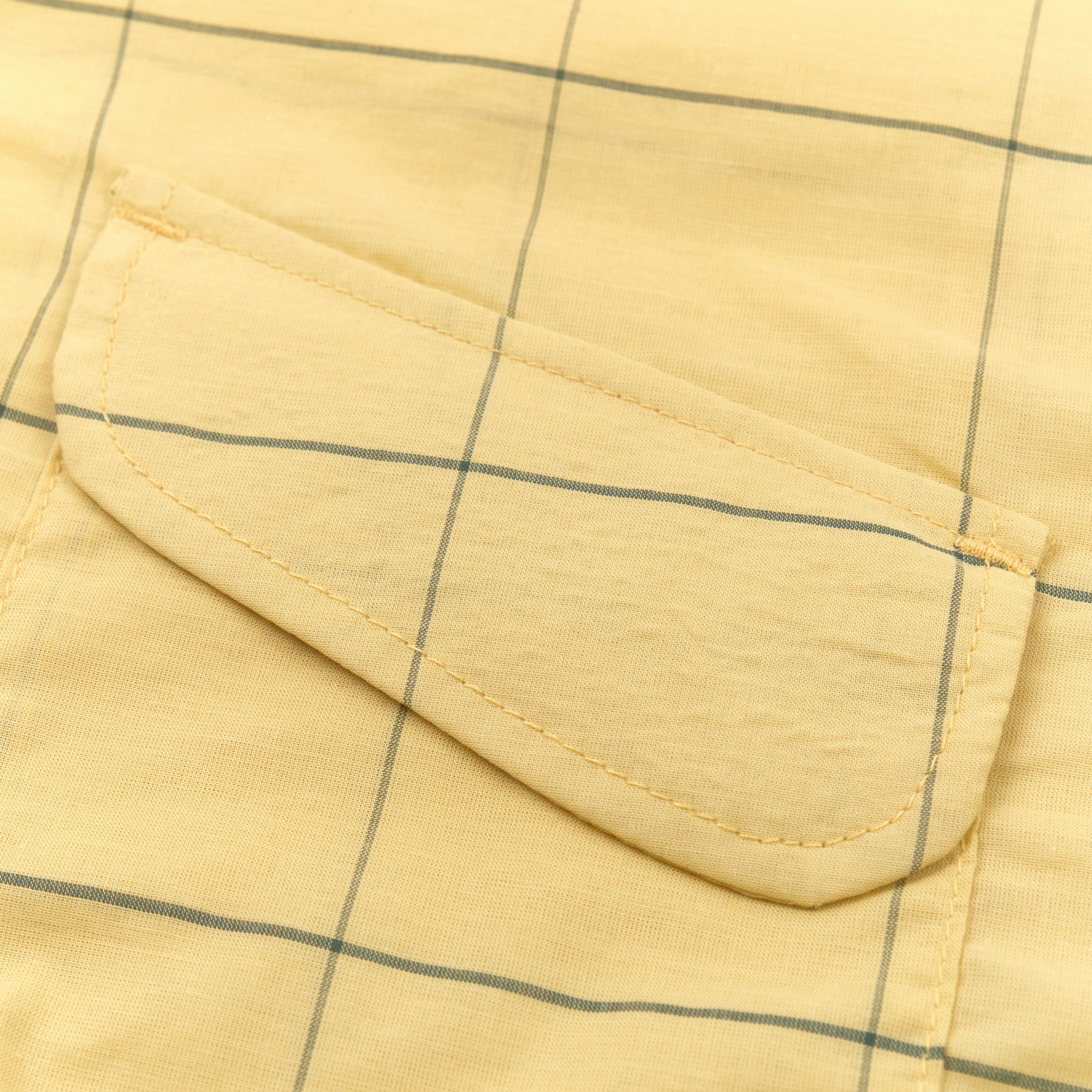 Dean Double Pocket Yellow Check