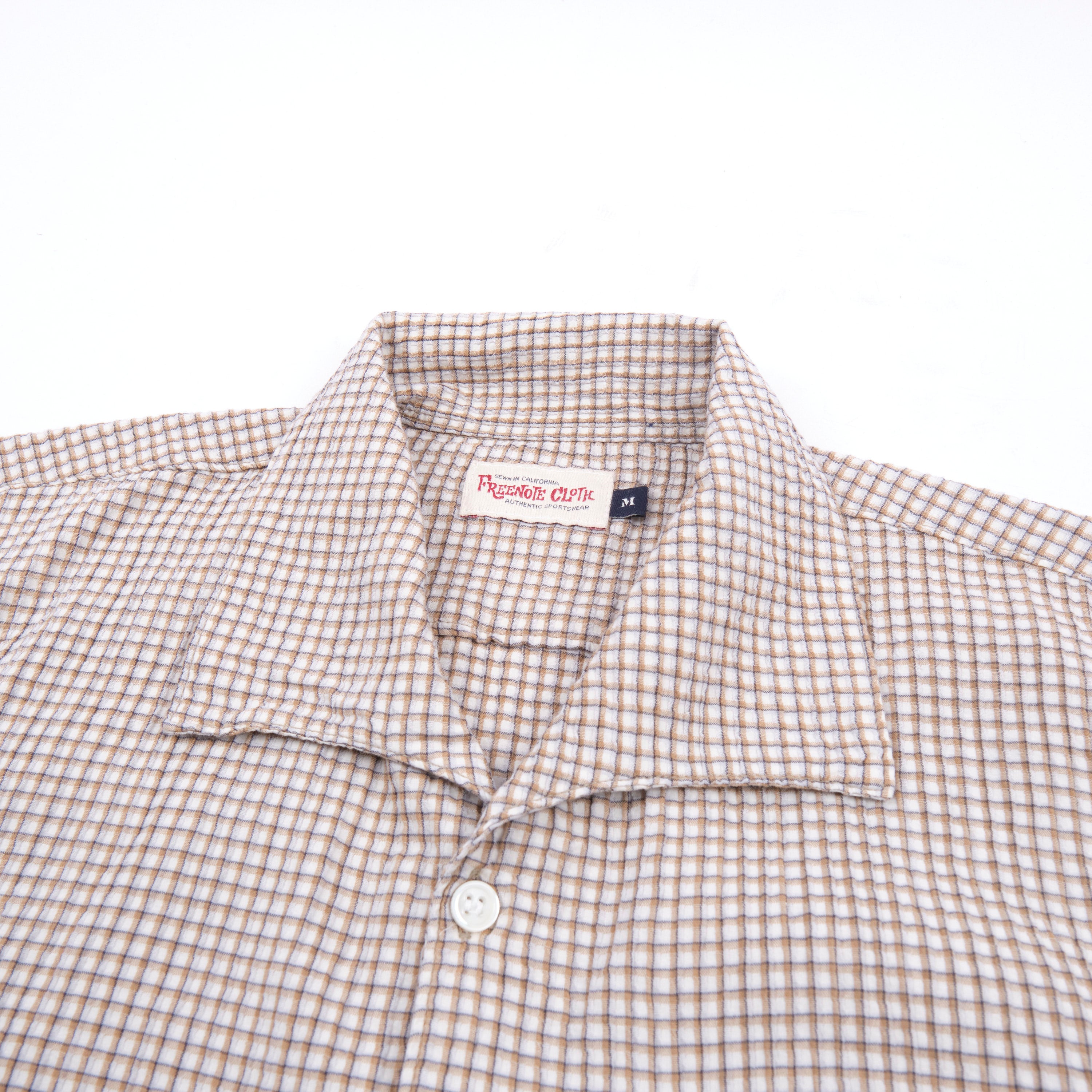 Cayucos Seersucker White Plaid