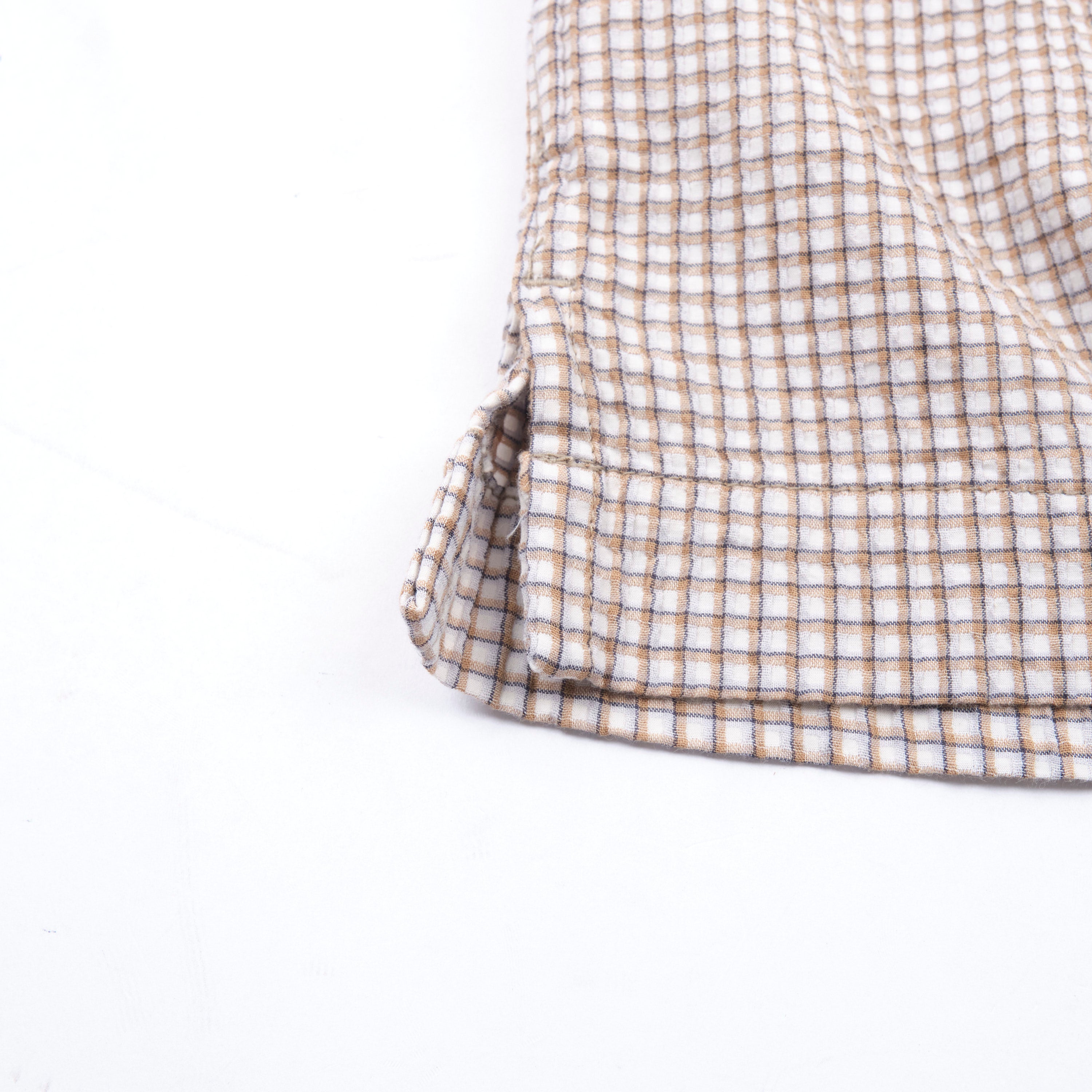 Cayucos Seersucker White Plaid