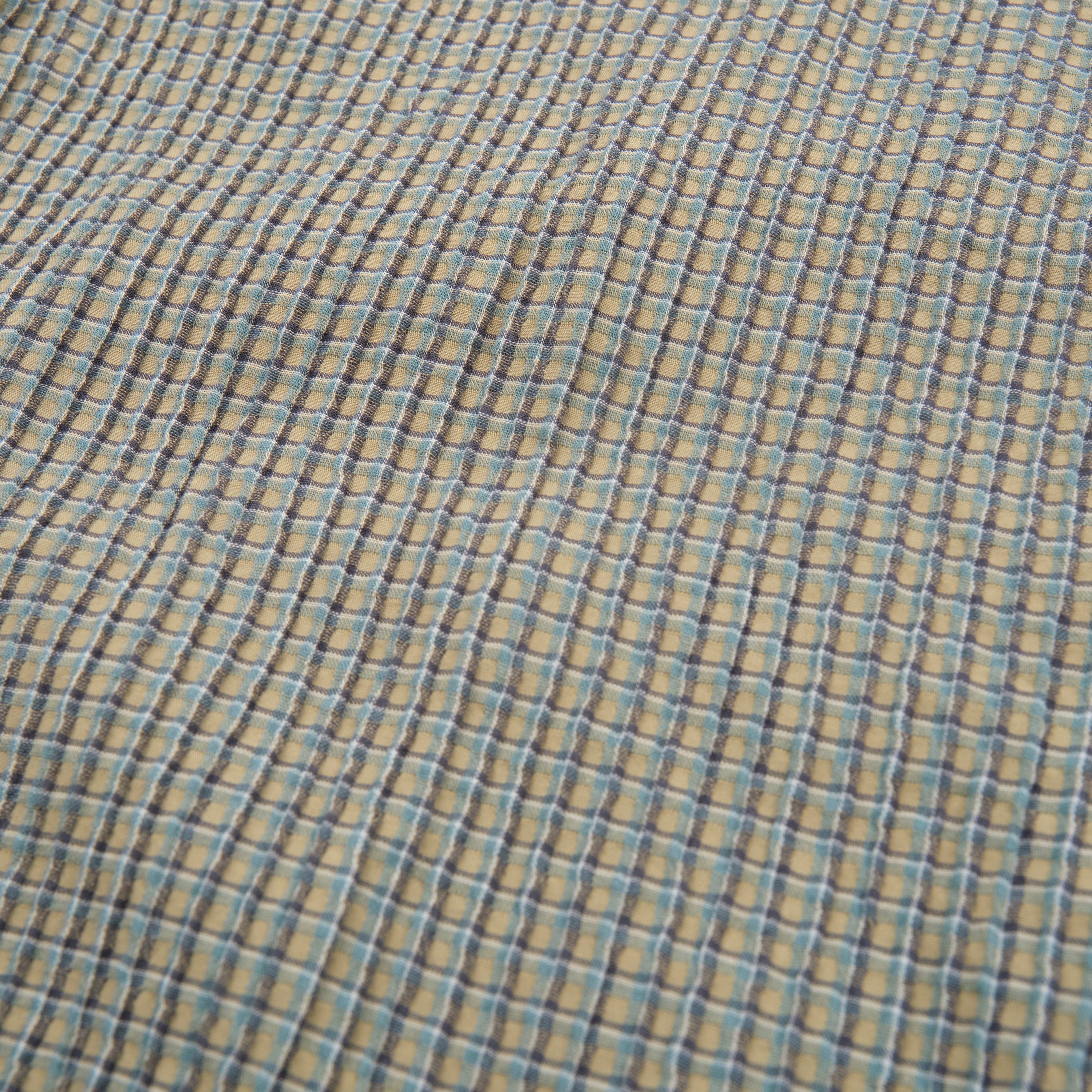 Cayucos Seersucker Olive Plaid