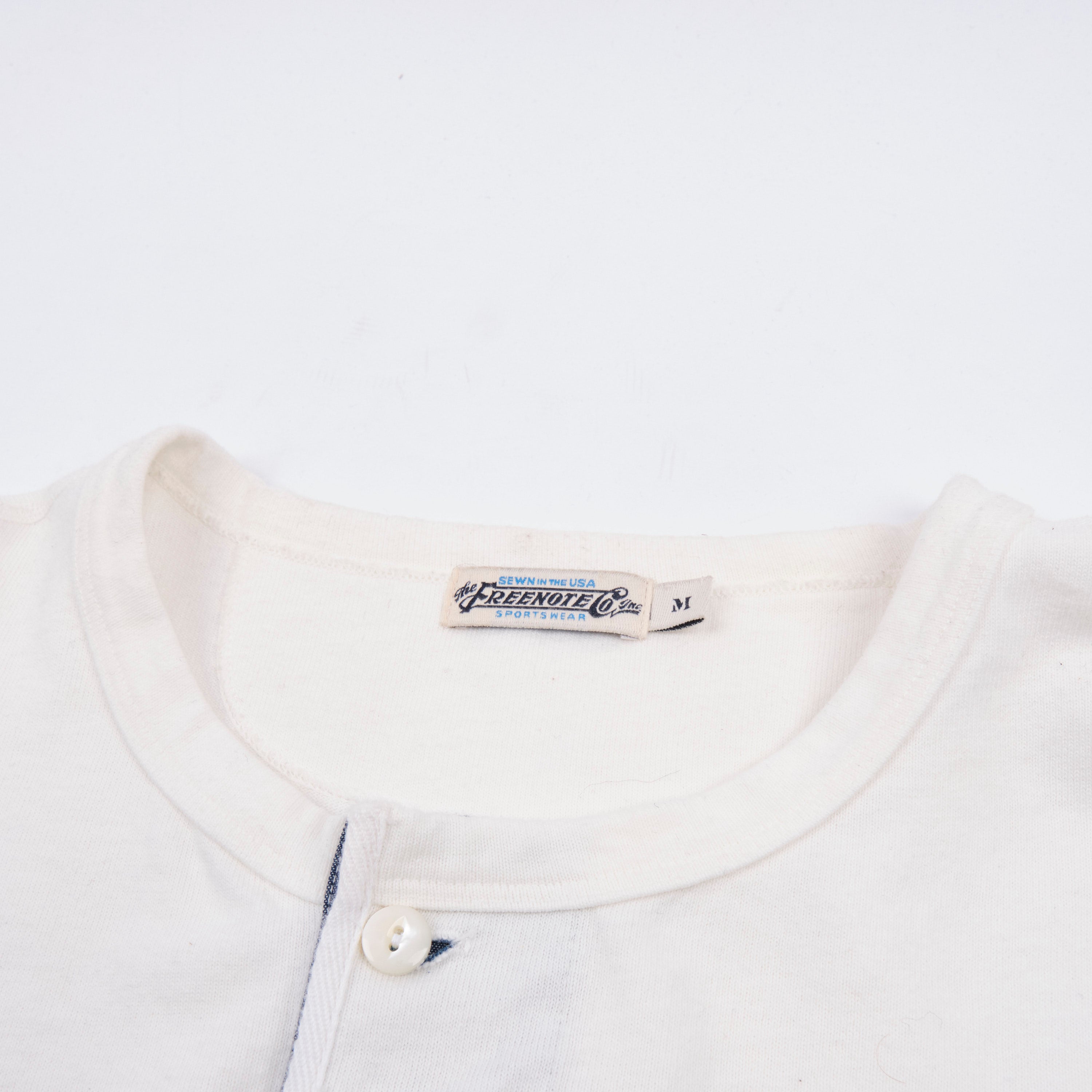 13 Ounce Henley L/S <span>White</span>