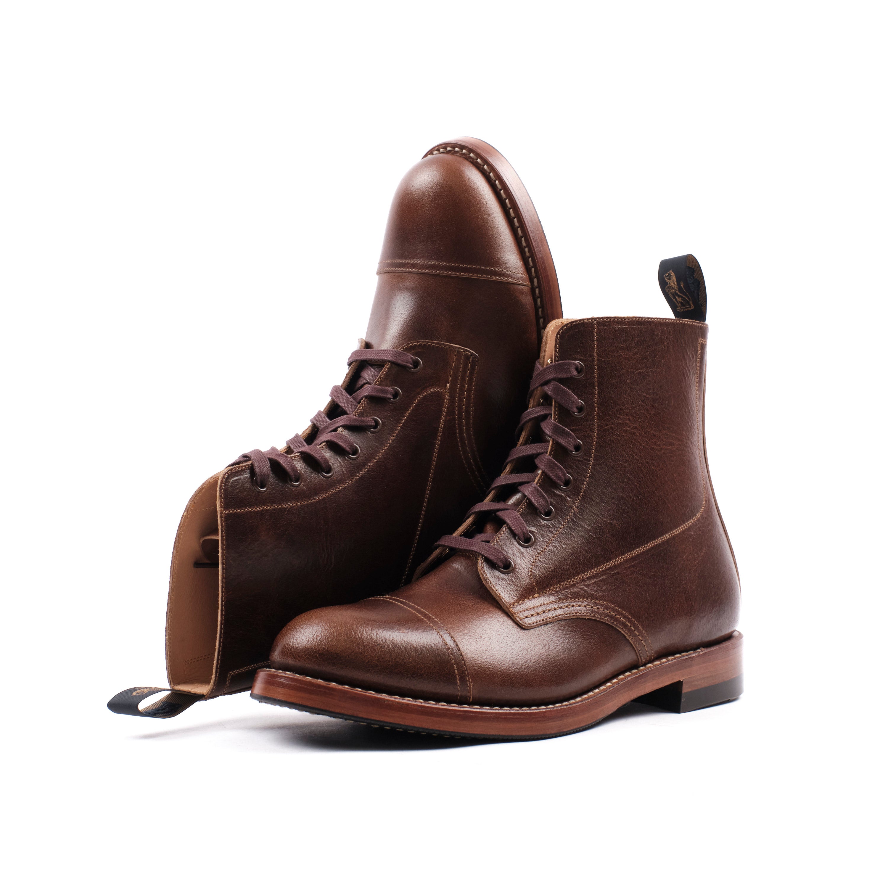 John Lofgren Montgomery Boot - Horween SHF Horsehide Havana