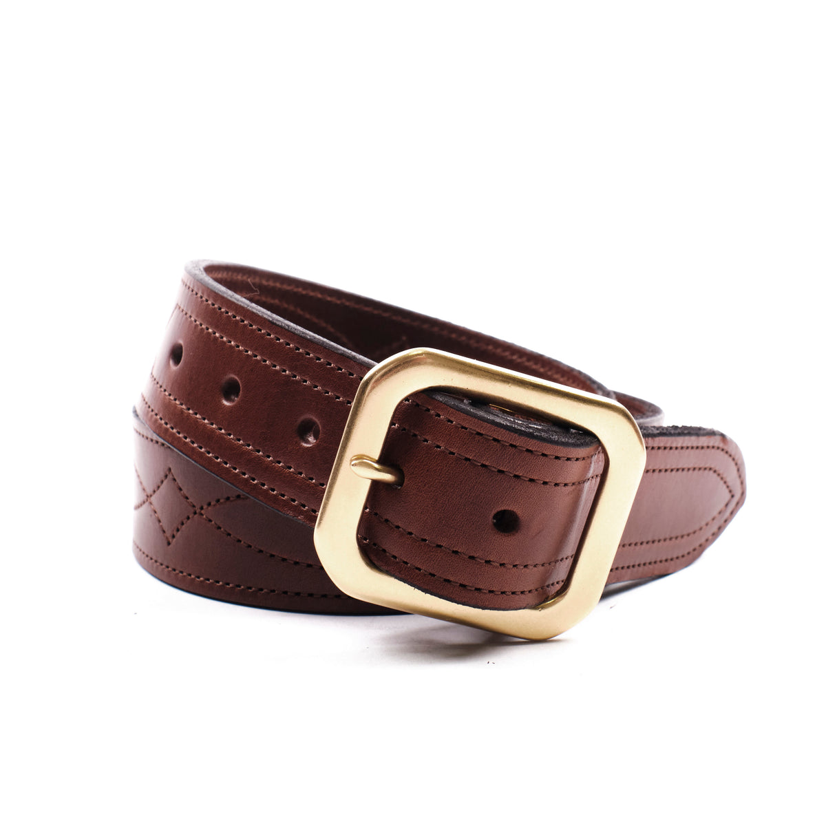 Khaki Brass Burgundy Loop Buckle Belt Buy Burgundy Patent Leather Belt - Gold Rounded Buckle  main image 2