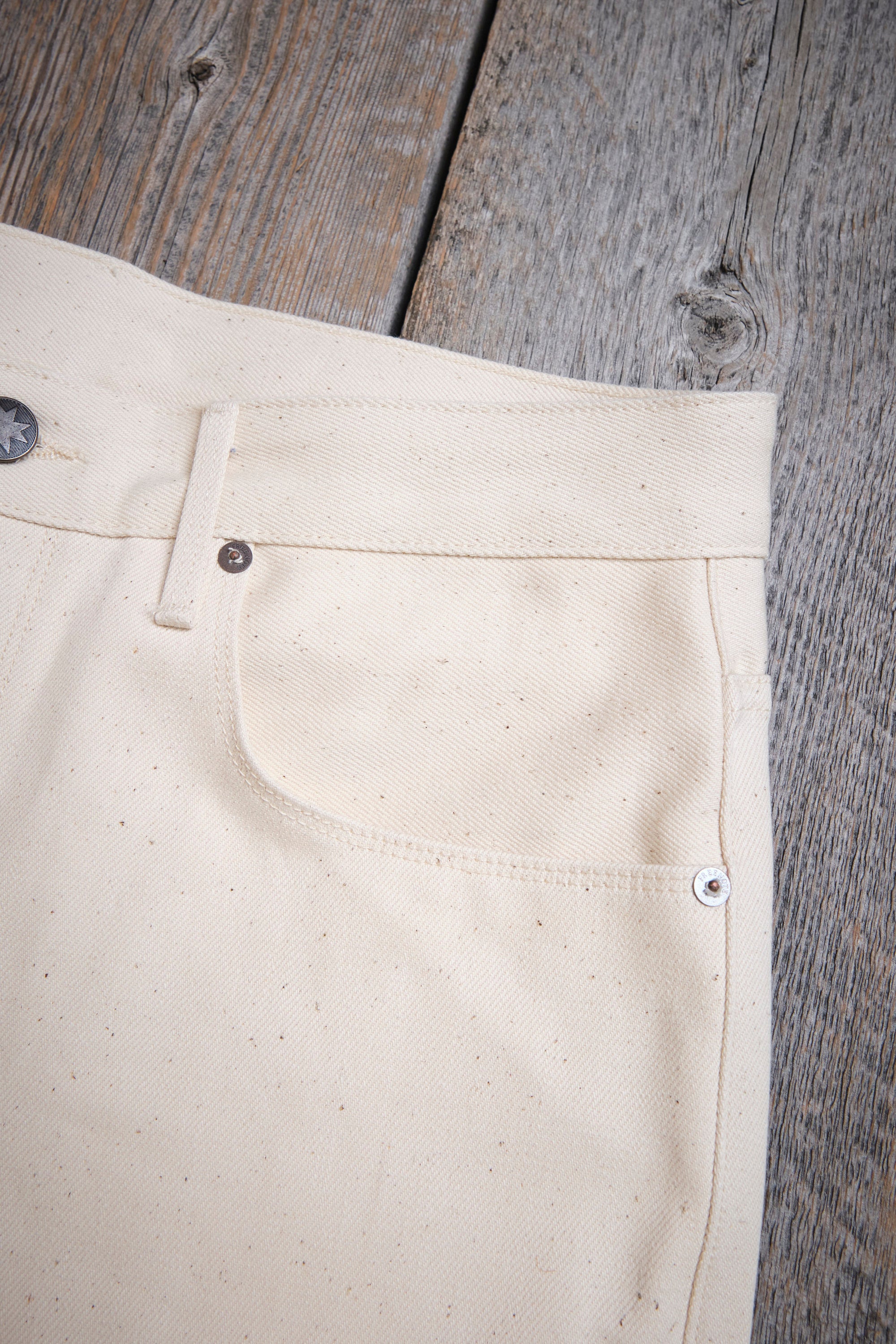 Belford Straight <span>14 Ounce Ecru Denim</span>