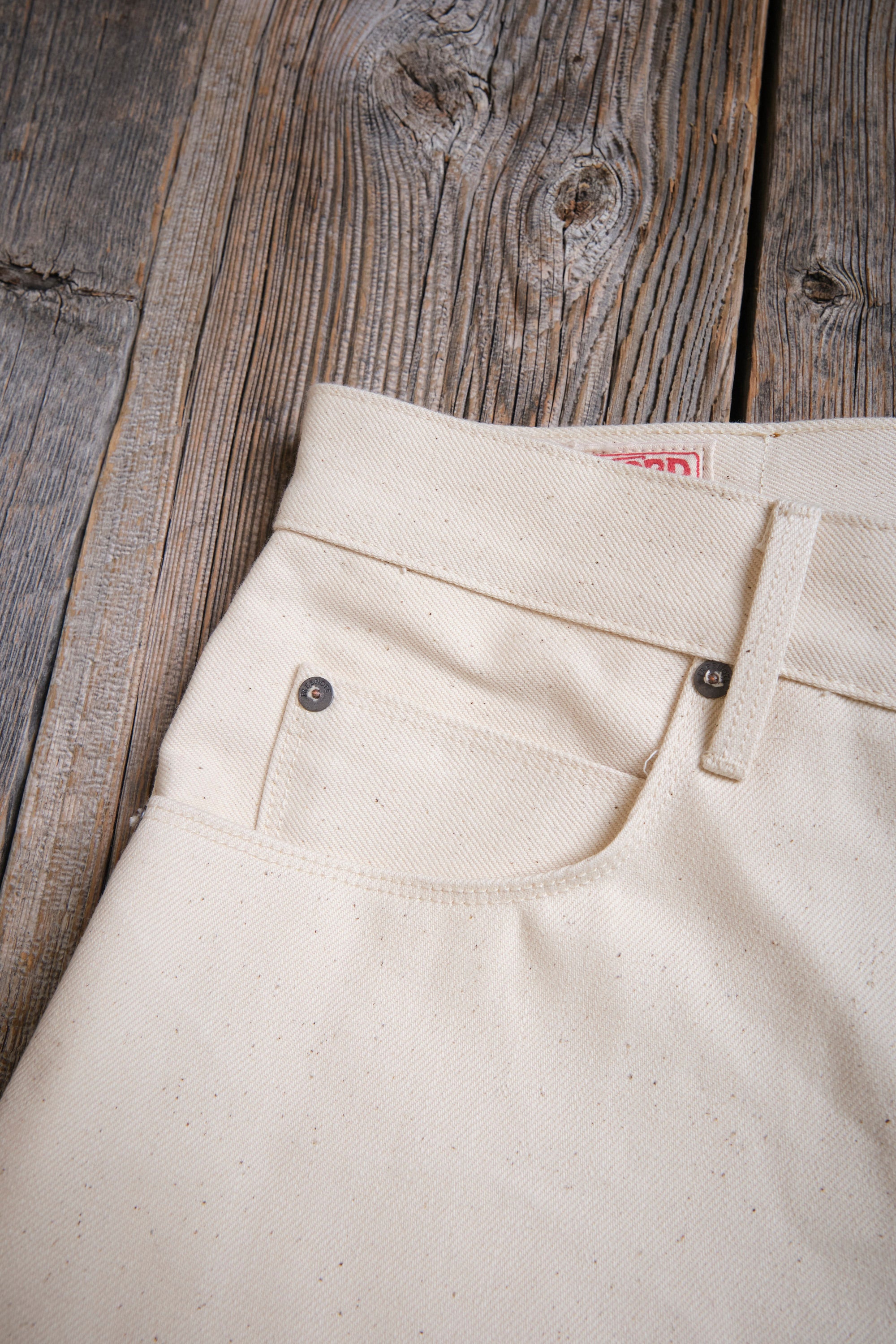 Belford Straight <span>14 Ounce Ecru Denim</span>